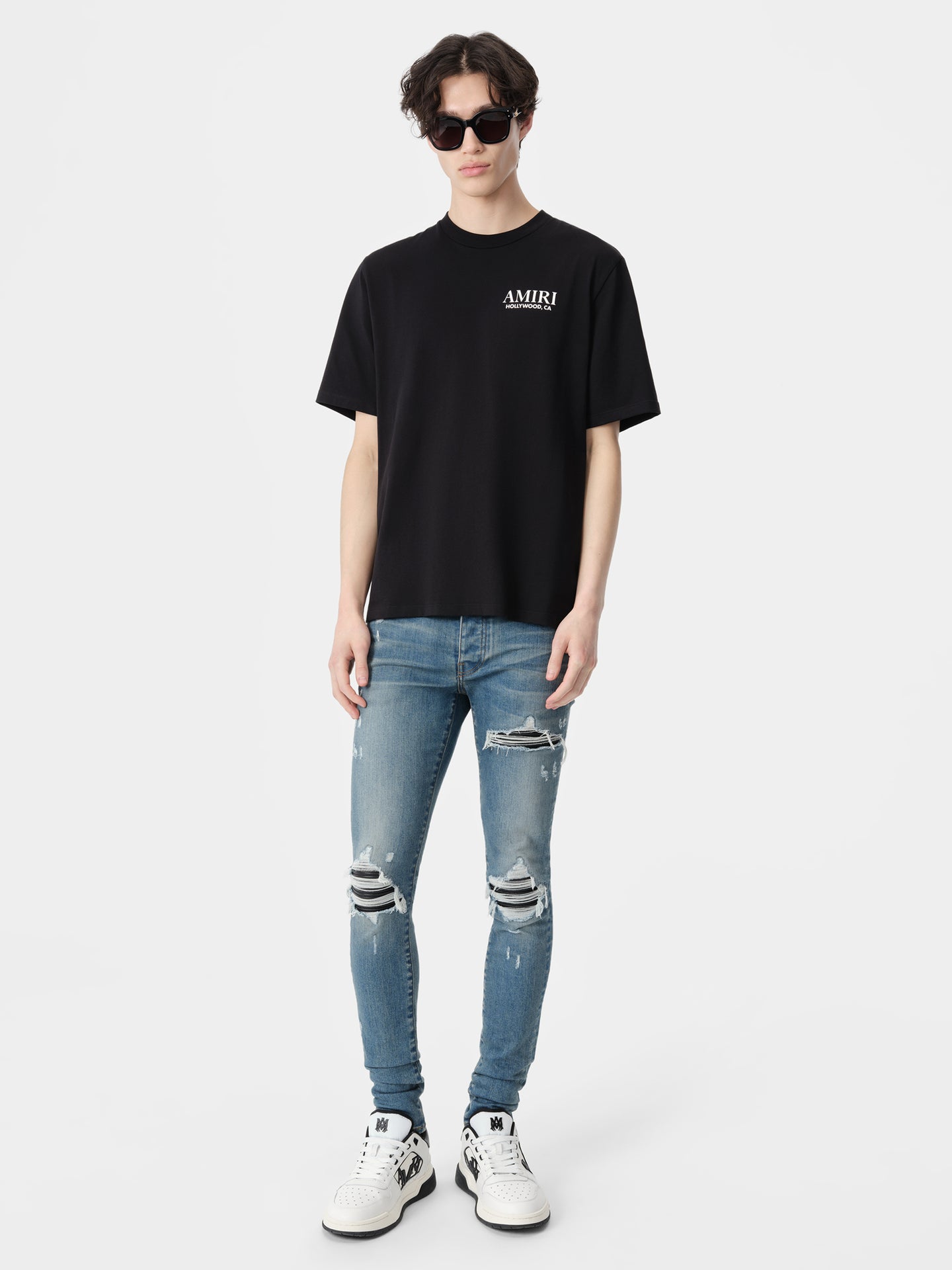BONES STACKED TEE - Negro