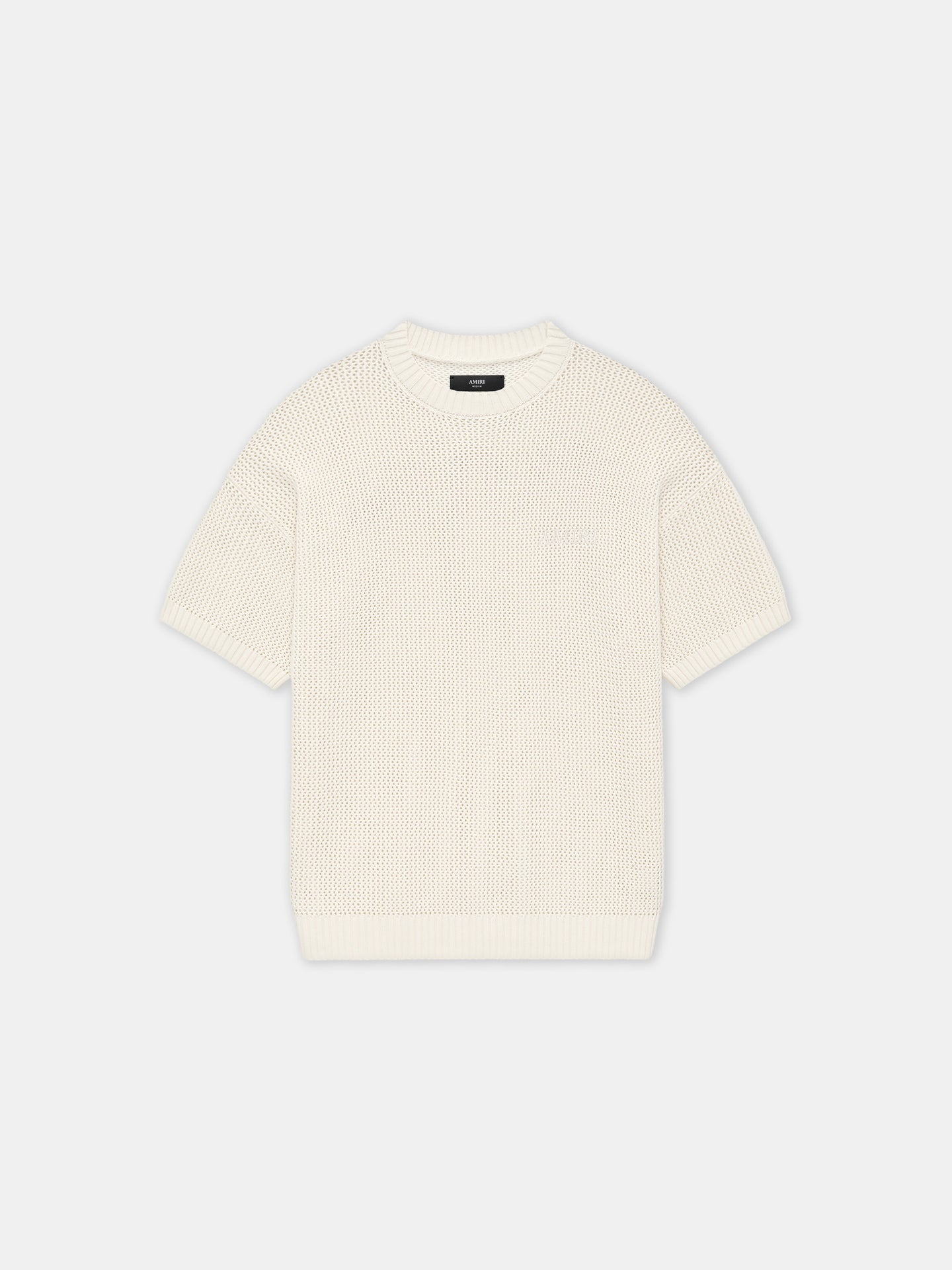 CAMISETA AMIRI DE MALLA TEJIDA - Marfil
