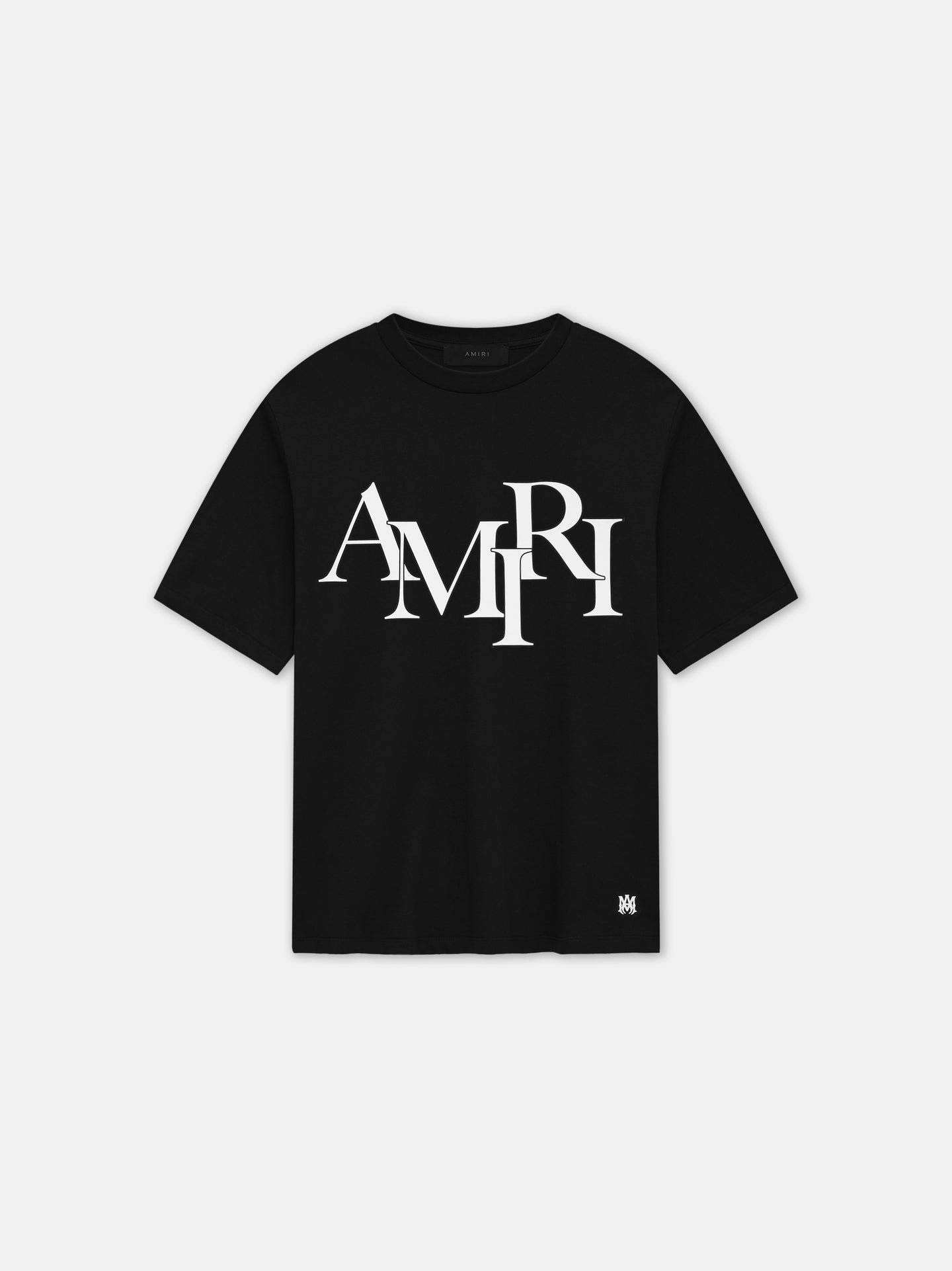 CAMISETA AMIRI LOGO DESALINEADO - Negro