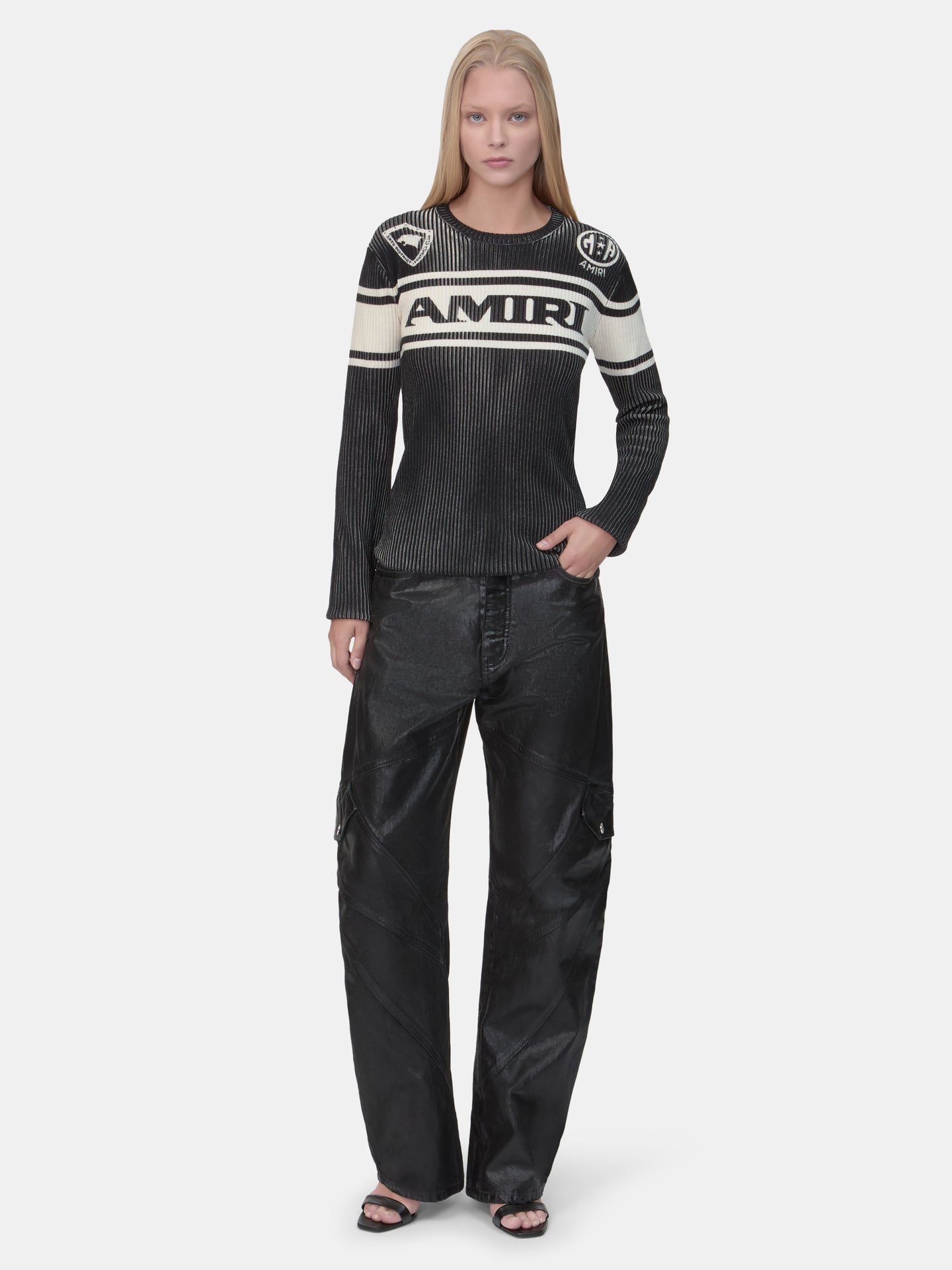 MUJER - CAMISETA DE MANGA LARGA AMIRI SPORT PARA MUJER - Negro