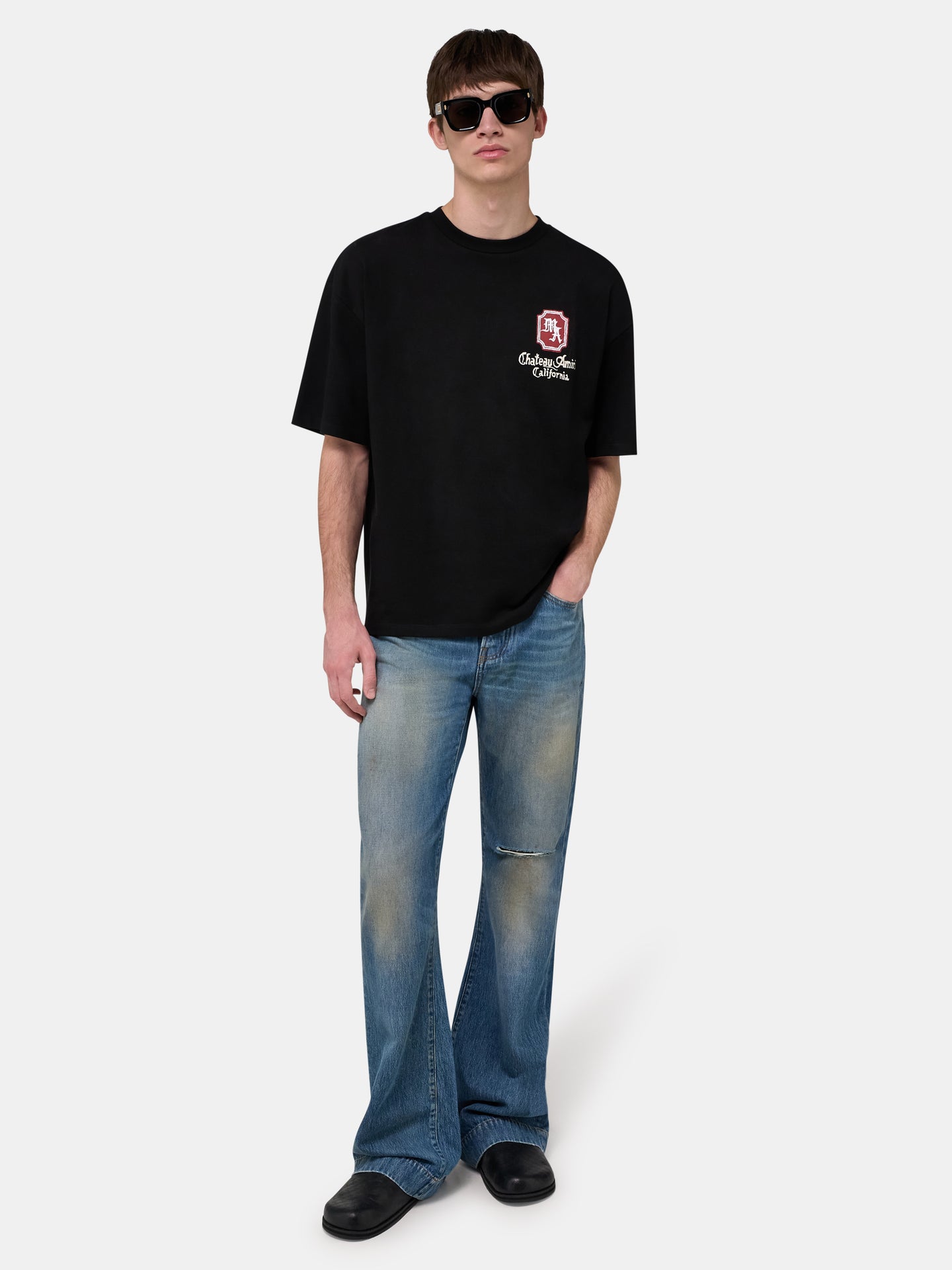 MA CHATEAU OVERSIZED TEE - Negro
