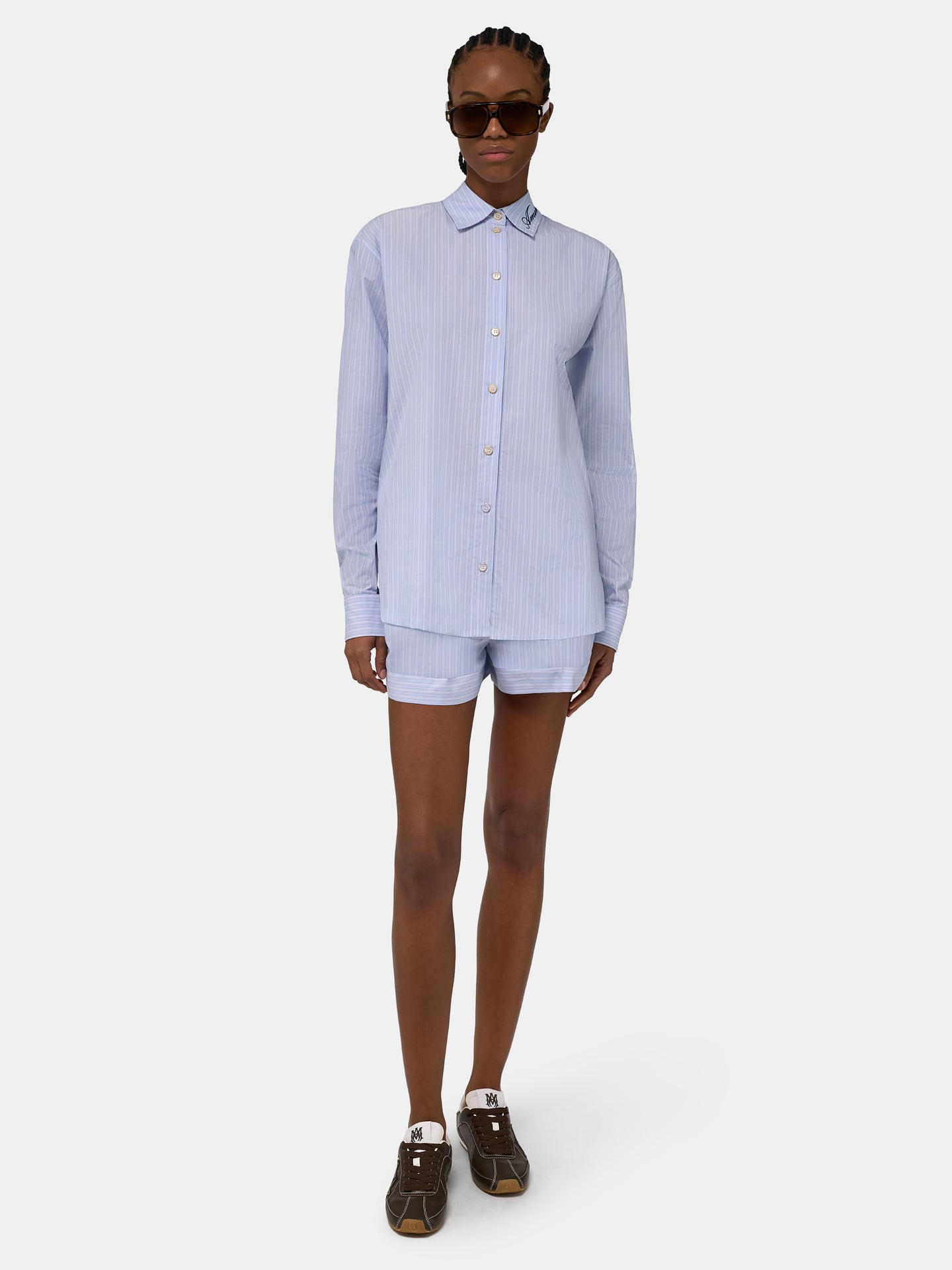 MUJER - CAMISA ESTAMPADA PARA MUJER - Azul Ashley
