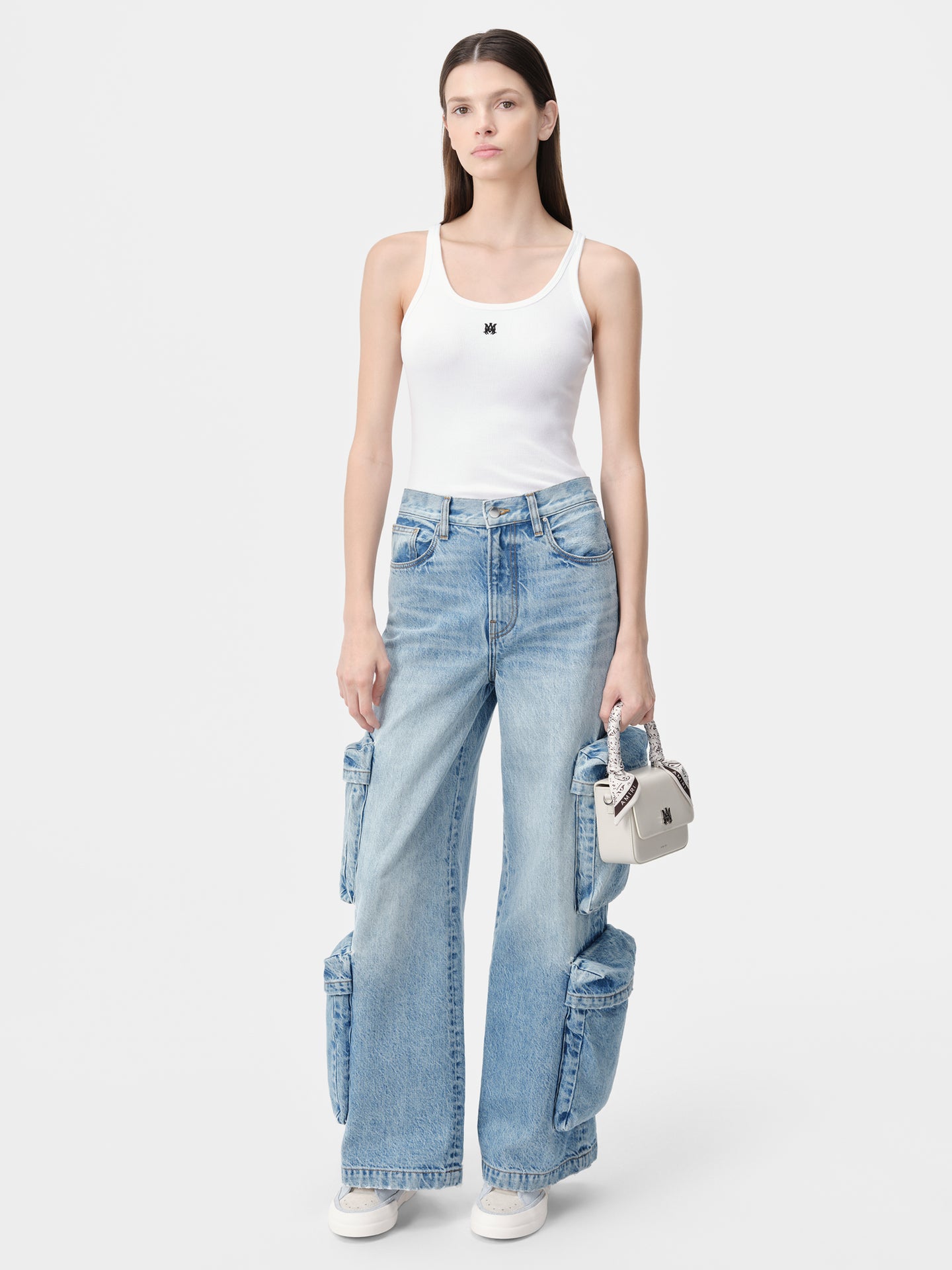 MUJER - CAMISA DE MANGA CORTA PARA MUJER MA CON ENCAJE EN RAYAS - Blanco