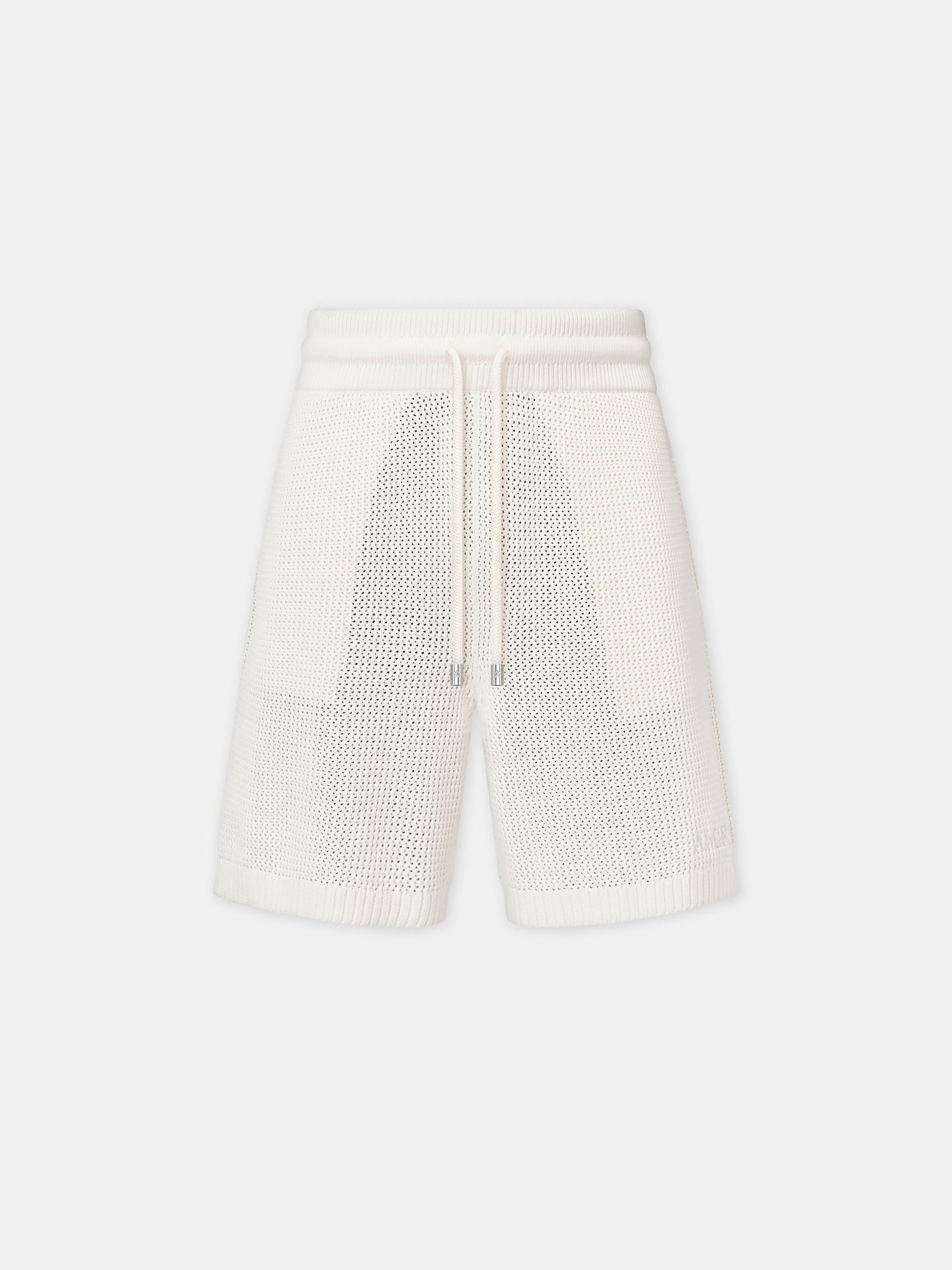 PANTALÓN CORTO DE MALLA DE GANCHILLO AMIRI - Marfil