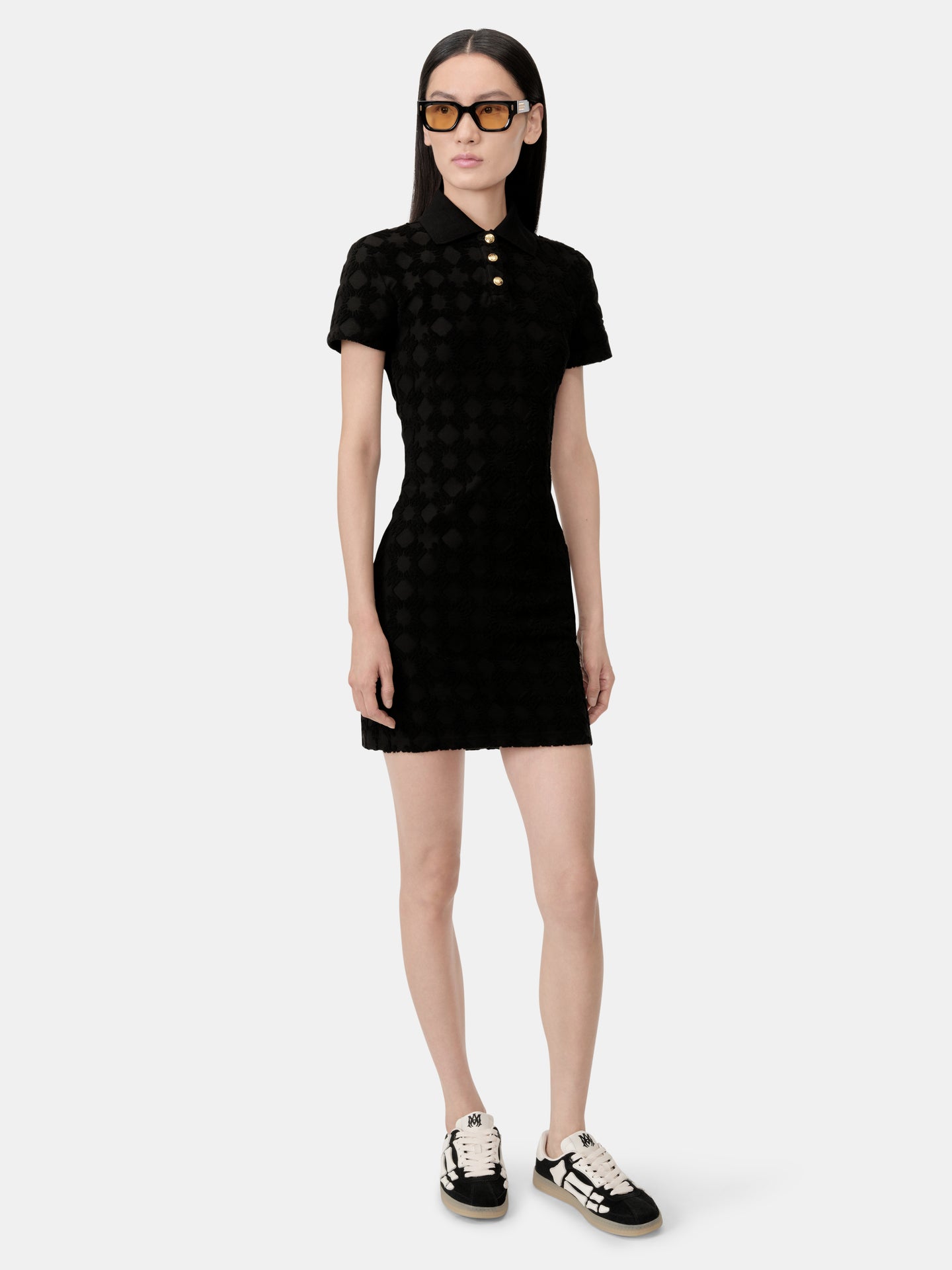 MUJER - VESTIDO DE TOWELING MA QUAD PARA MUJER - Negro
