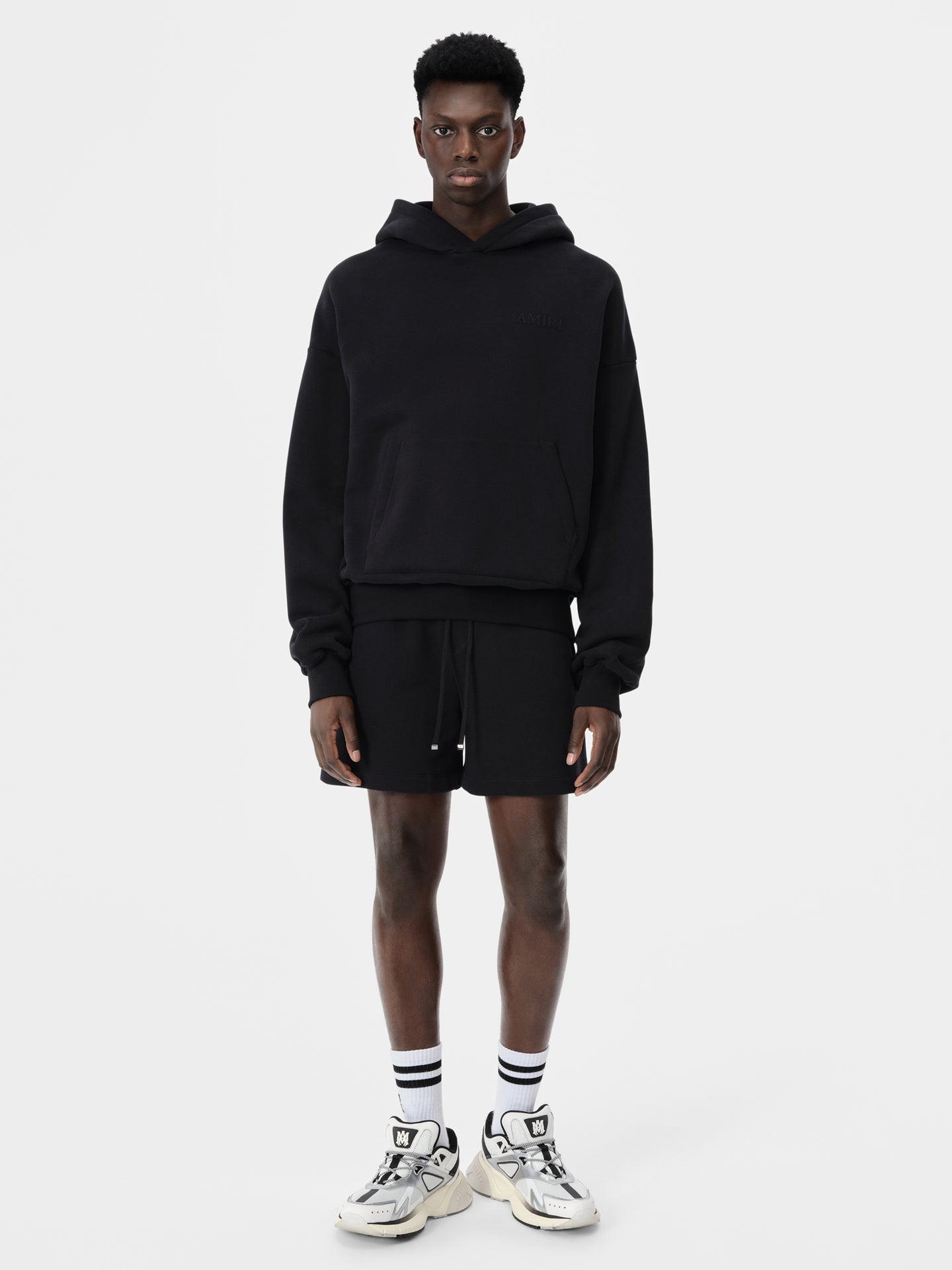PANTALÓN CORTO EMBROIDERED AMIRI - Negro