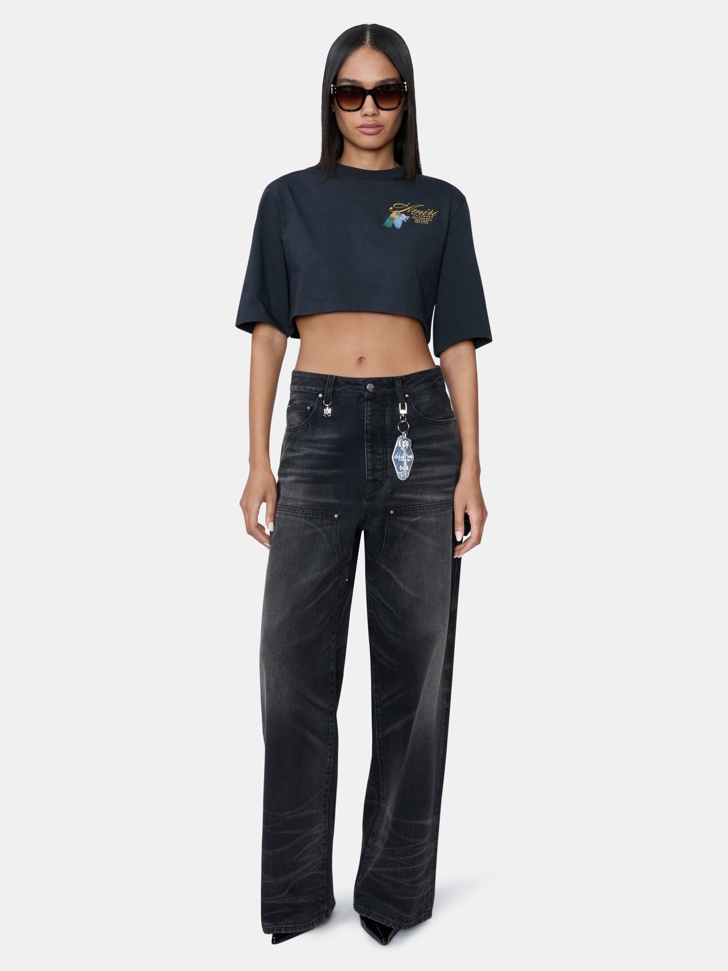 MUJER - CAMISETA CORTA CHATEAU KEYS PARA MUJER - Negro