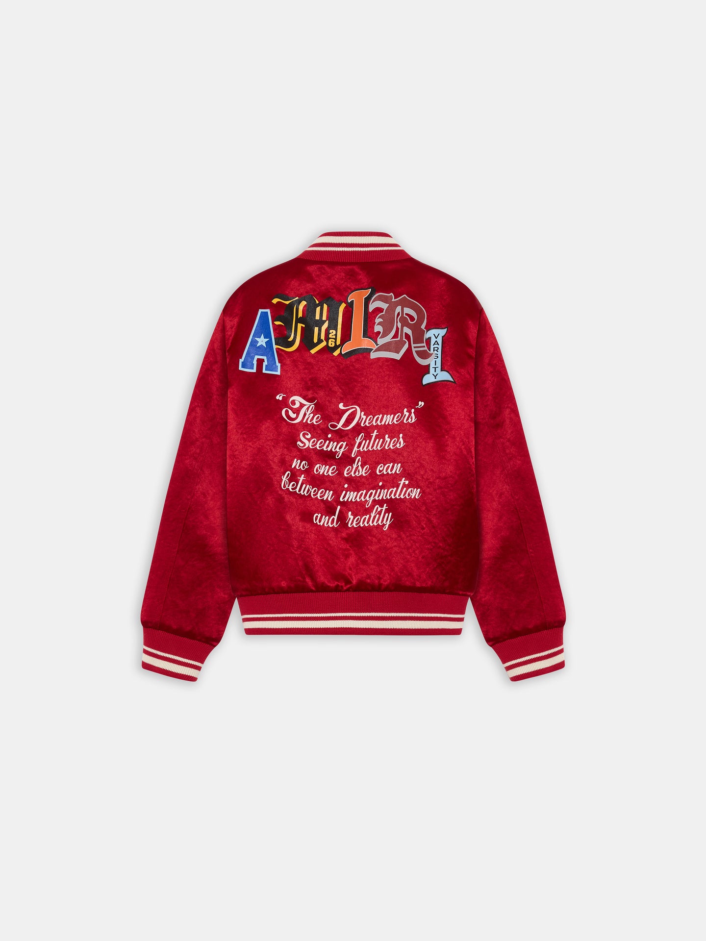 NIÑOS – CHAQUETA CON PATCH DE VARSITY PARA NIÑOS – Rosa Roja NIÑOS - CHAQUETA CON PATCH DE VARSITY PARA NIÑOS - Rosa Roja