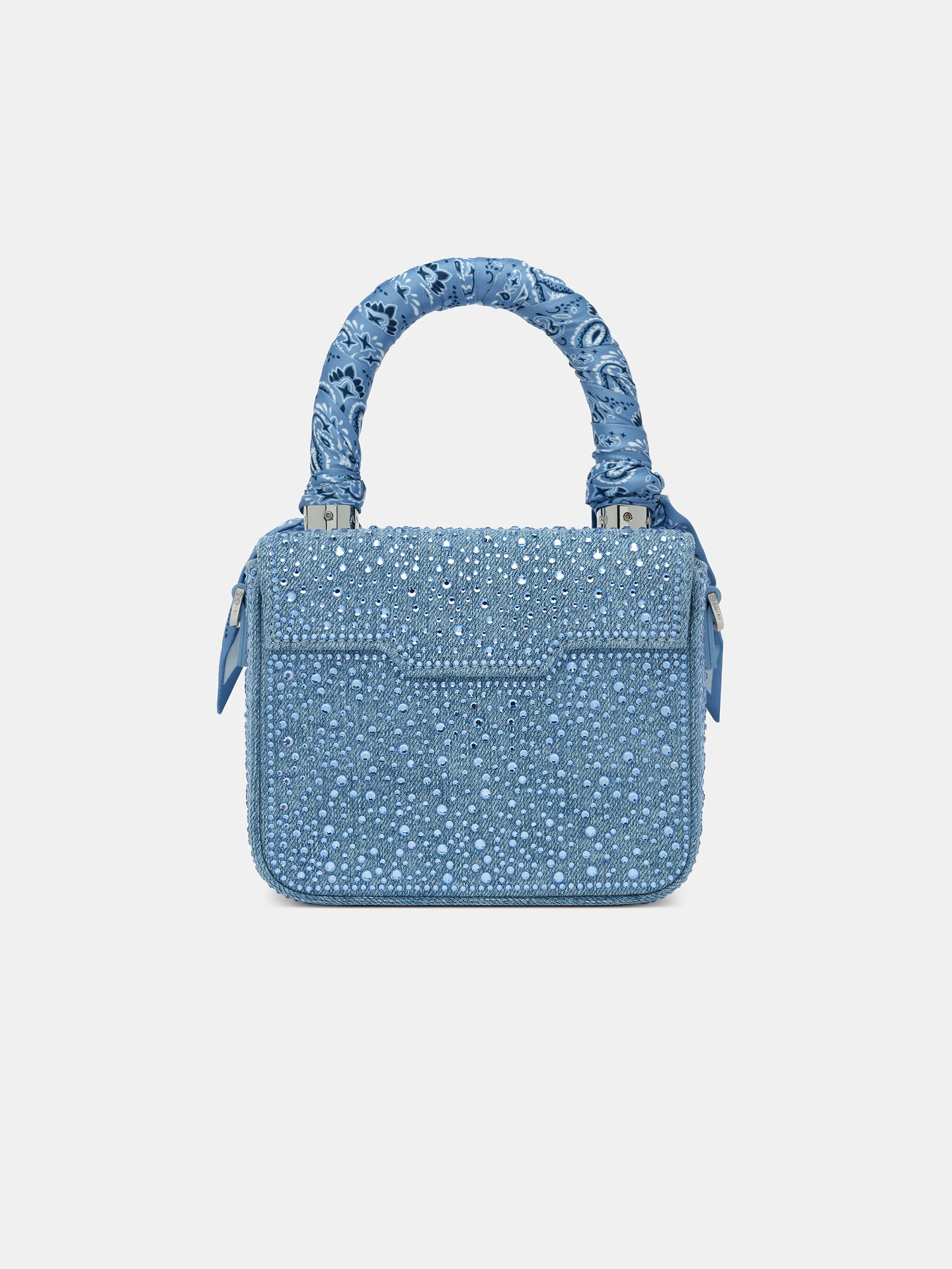 MUJER - BOLSA MICRO MA DE DENIM CON CRISTALES PARA MUJER - Azul Verdadero