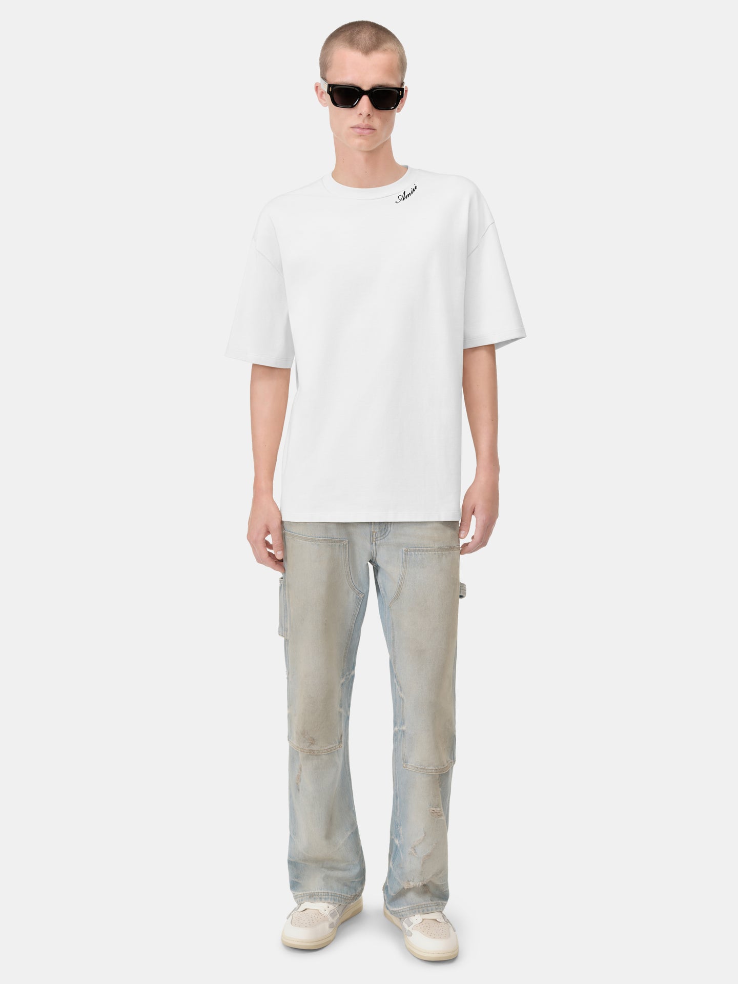 CAMISETA AMIRI SCRIPT SKATER - Blanco