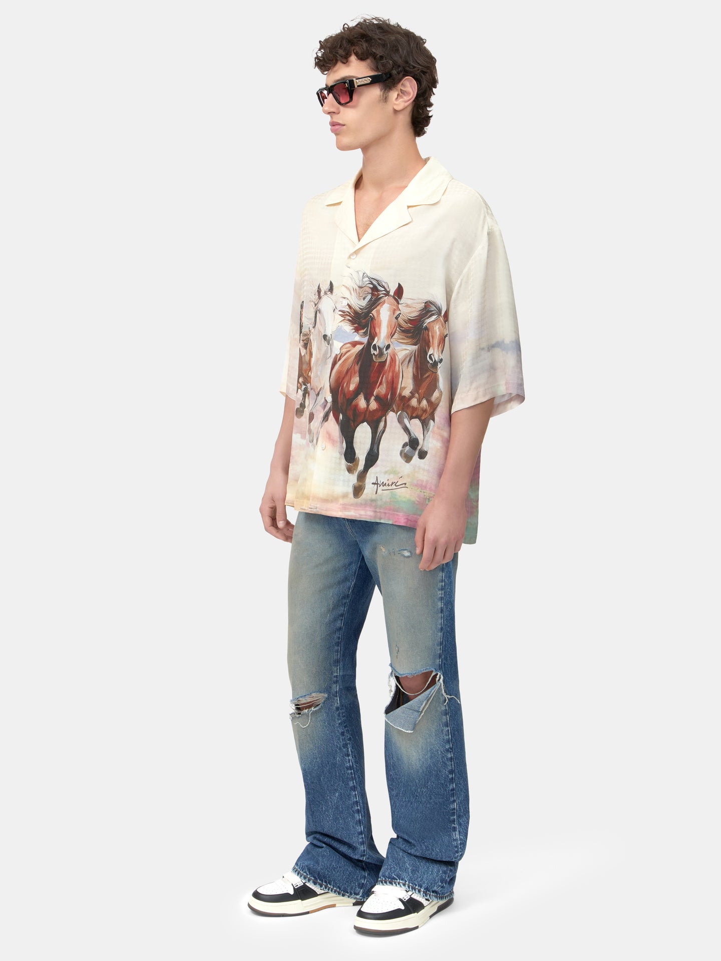 CAMISA HORSSES CAMP - Multicolor