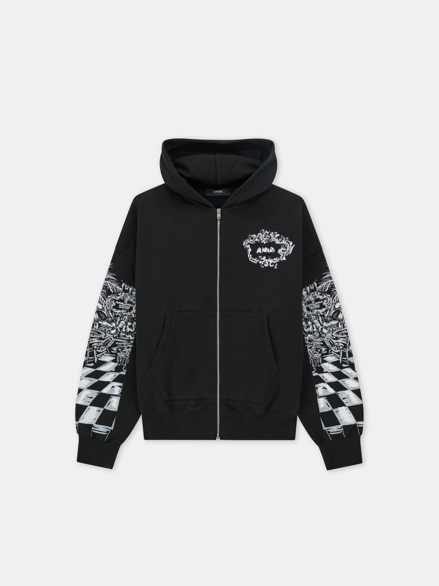 CHATEAU SKETCH ZIP HOODIE - Negro