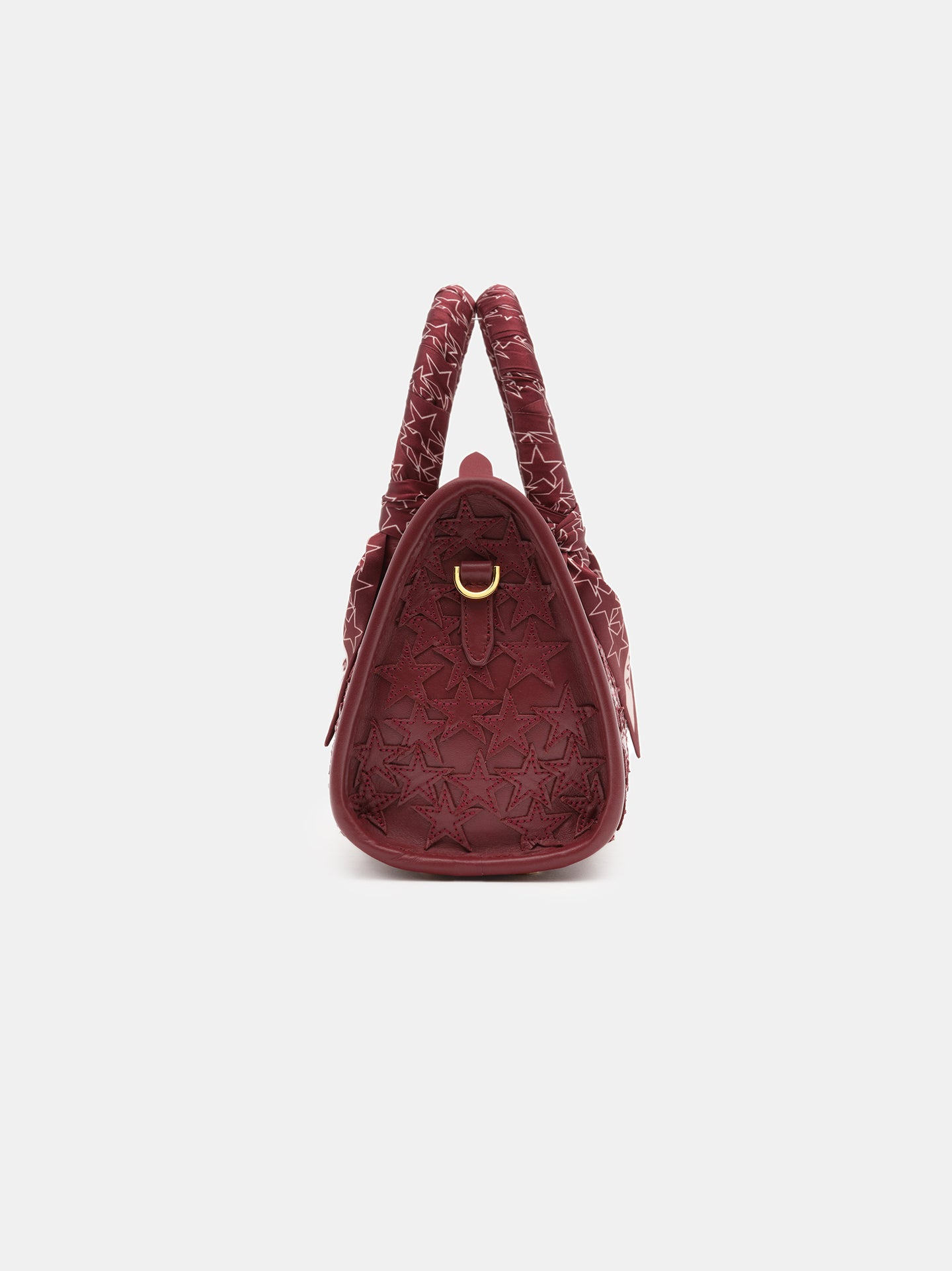 MUJER - BOLSA MICRO TRIÁNGULO ESTRELLAS PARA MUJER - Burdeos