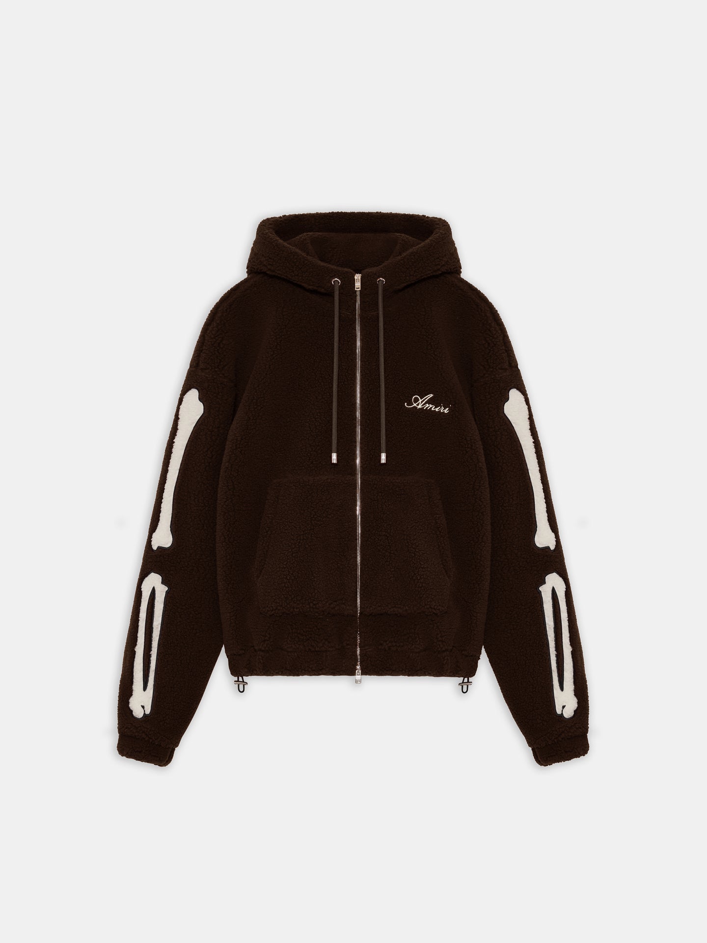 CHANDAL DE FLEECE CON CIERRE ZIP BONES - Marrón Oscuro