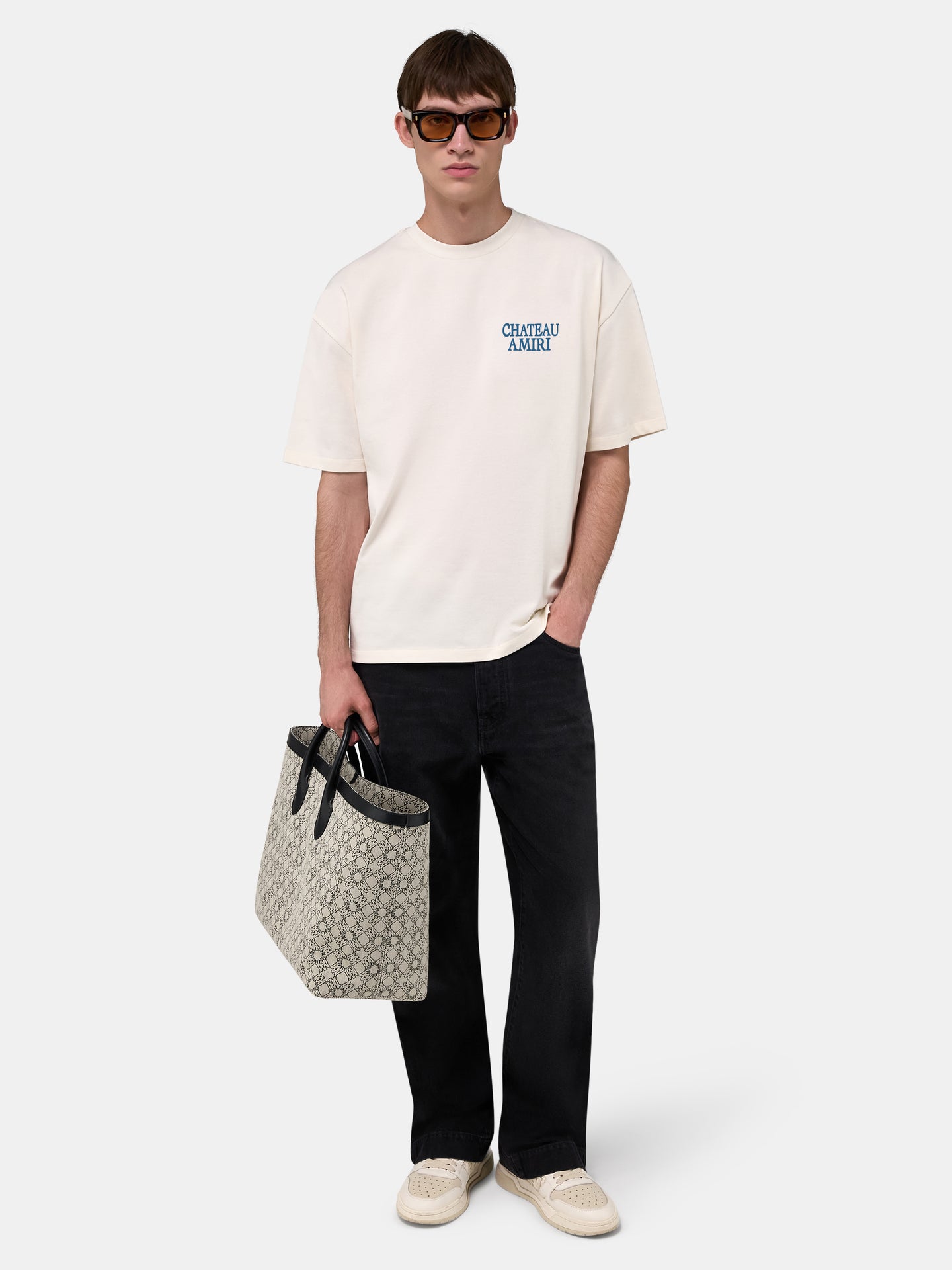 CHATEAU AMIRI OVERSIZED TEE - Marfil