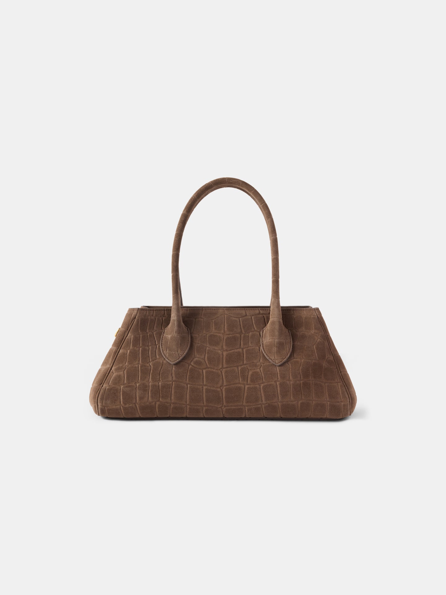 MUJER - HOMBRO SUEDE CROC MIEL 40 - Marrón Oscuro
