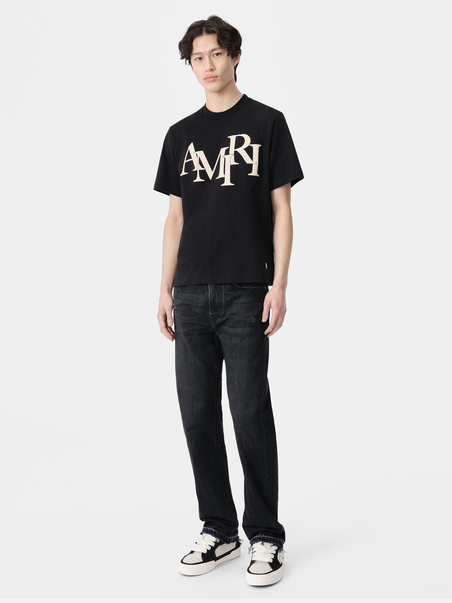 CAMISETA AMIRI STAGGERED - Negro