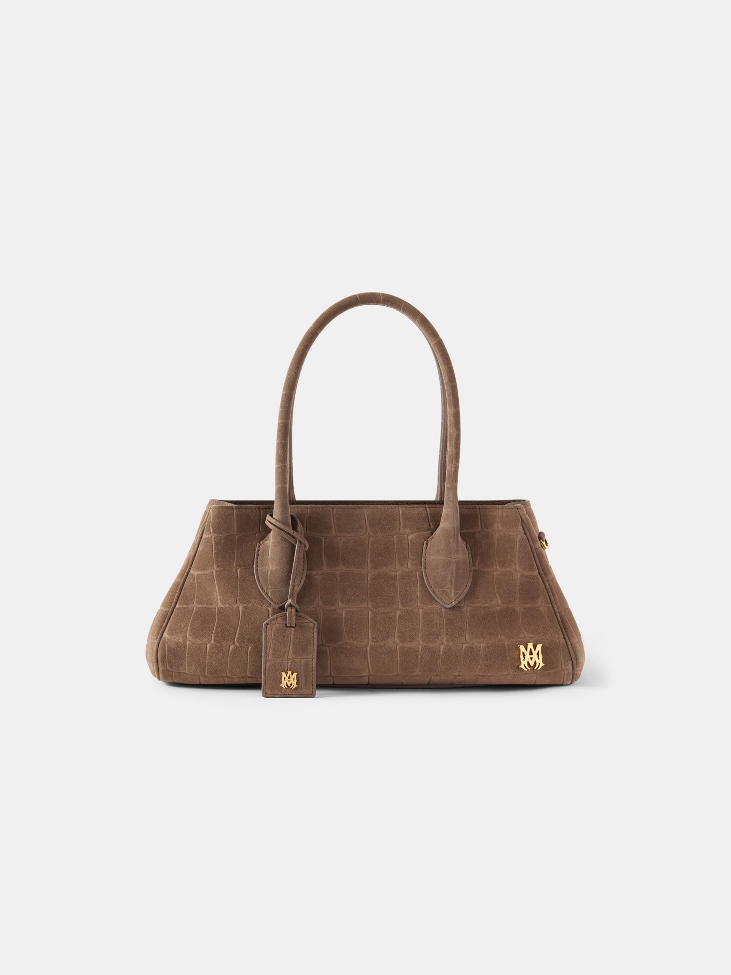 MUJER - HOMBRO SUEDE CROC MIEL 40 - Marrón Oscuro