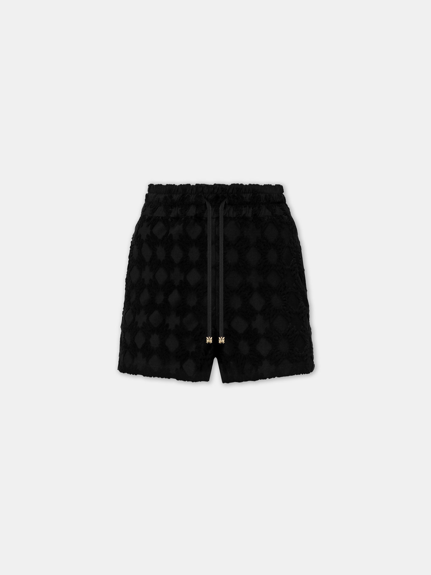MUJER - PANTALÓN CORTO DE TOALLA CON MONOGRAMA MA QUAD - Negro