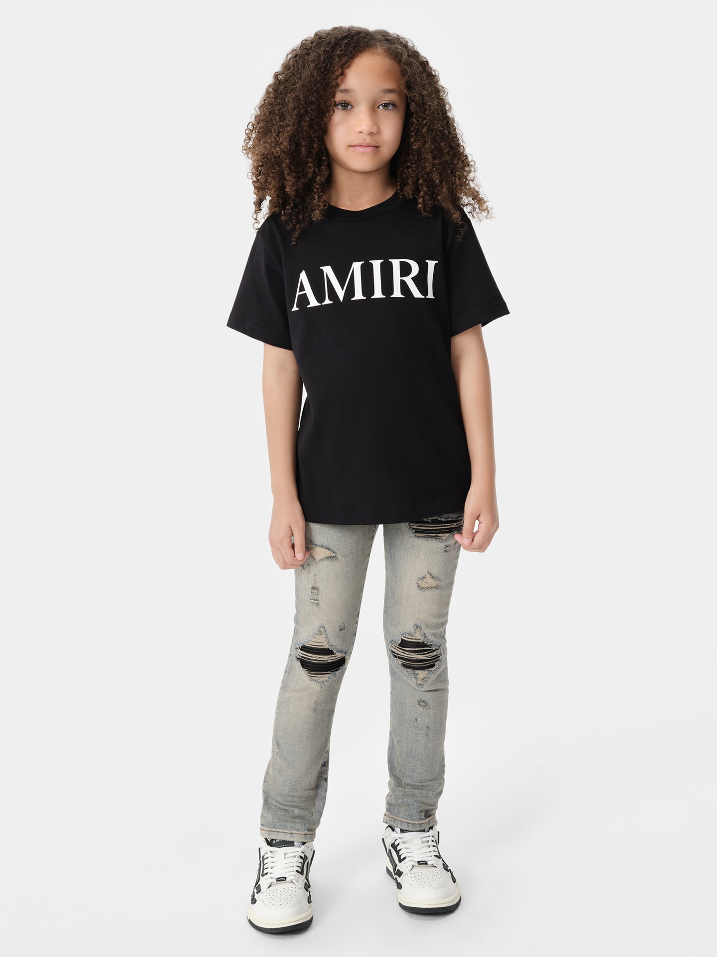 KIDS - CAMISETA AMIRI CORE LOGO PARA NIÑOS - Negro