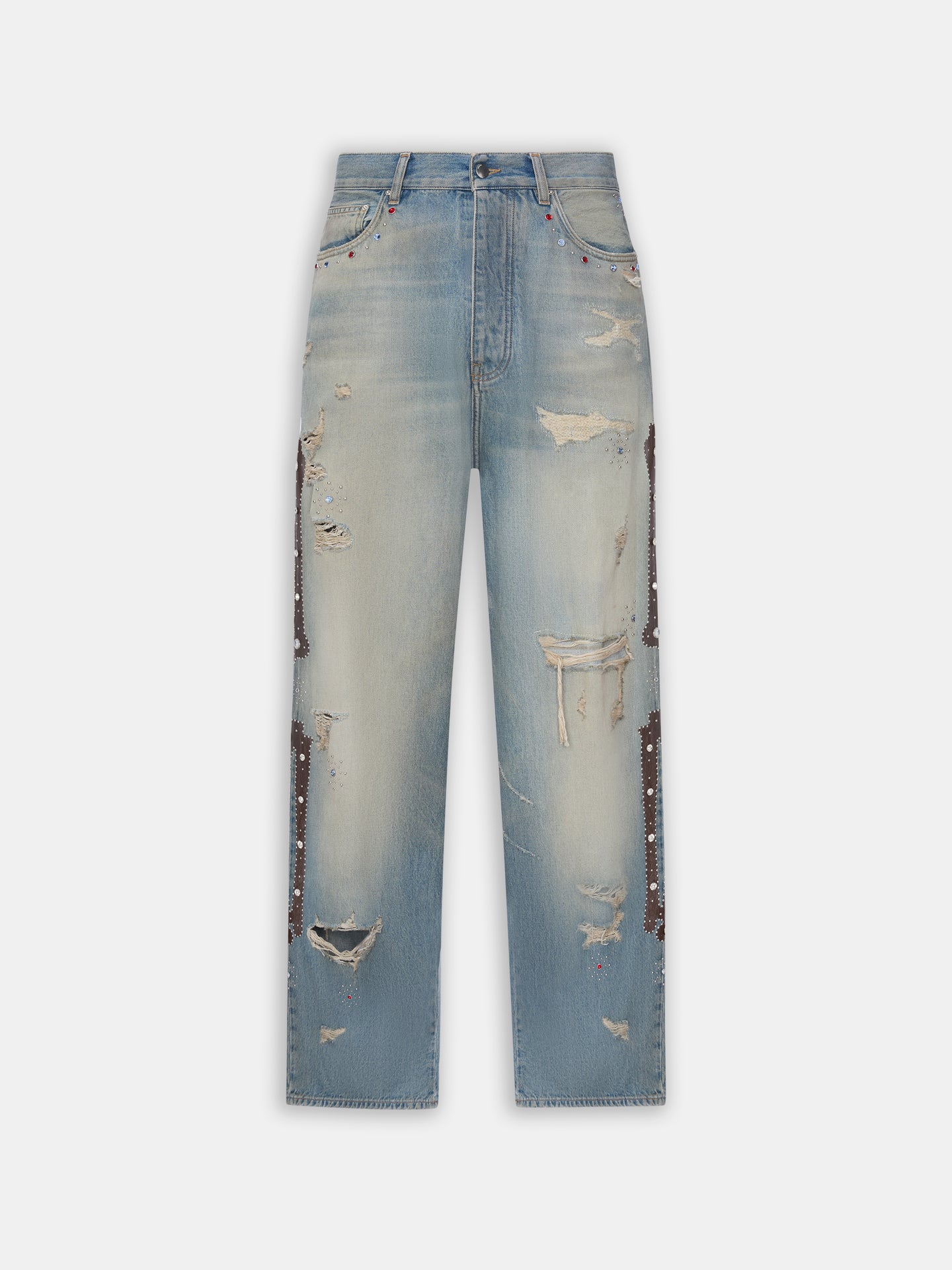 MUJER - VAQUEROS DE MUJER CON PUNTOS DE CRISTAL - AZUL MADERA