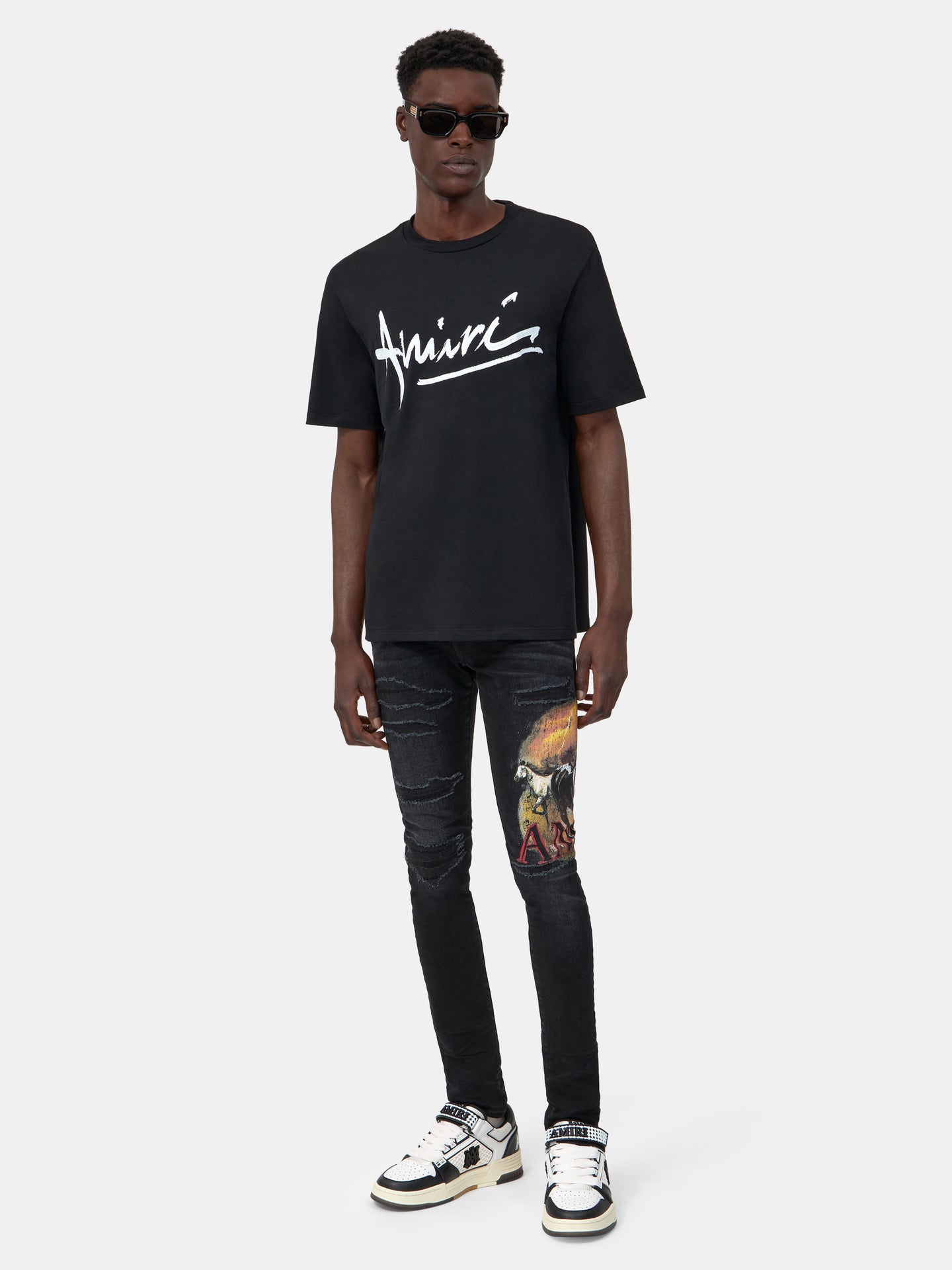 CAMISETA AMIRI SCRIPT - NEGRO