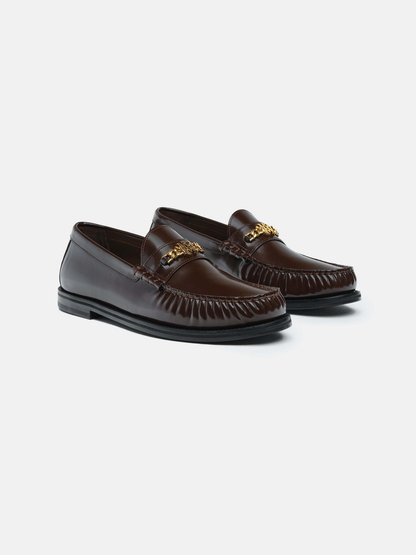 LOAFER MA CHAIN - Marrón