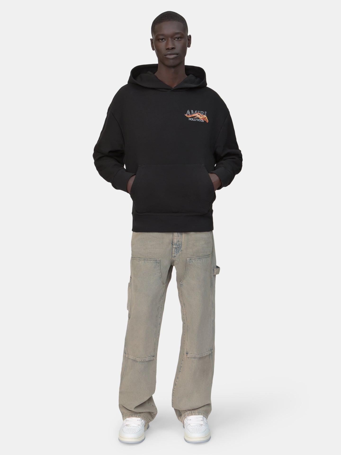 AMIRI HOLLYWOOD HORSE HOODIE - Negro