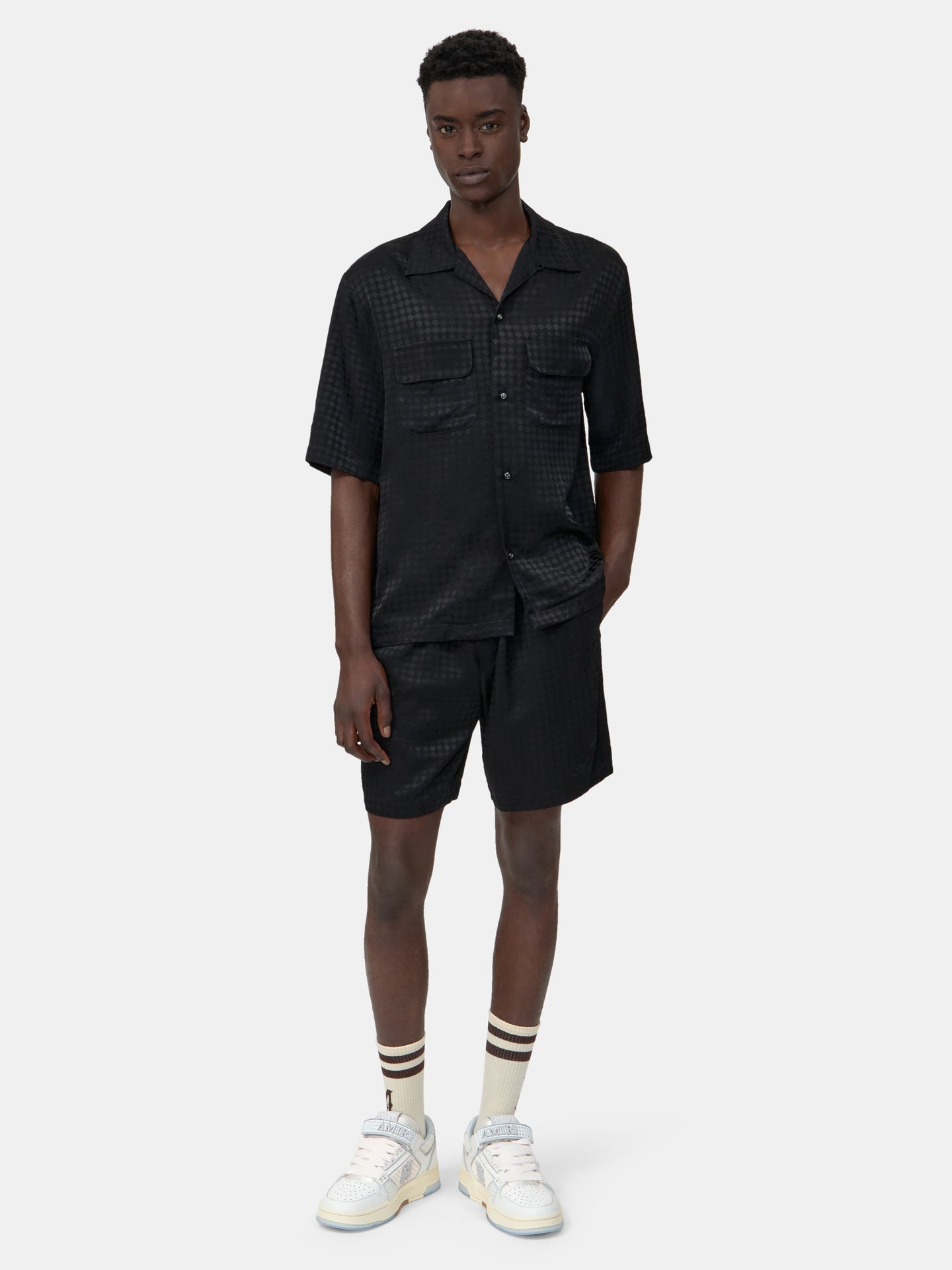 CAMISA DE CAMPING MA QUAD JACQUARD - Negro