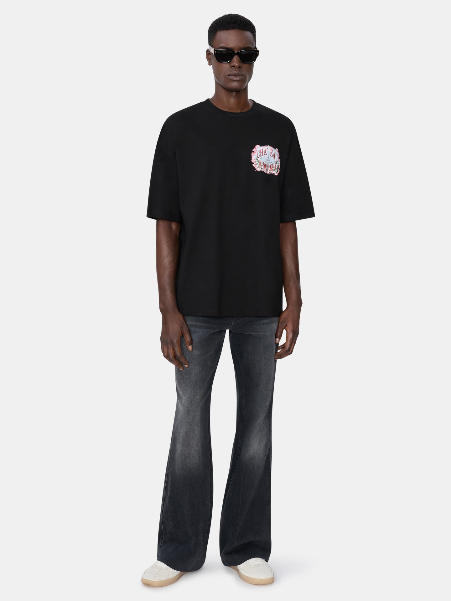 CHATEAU SKETCH OVERSIZED TEE - Negro