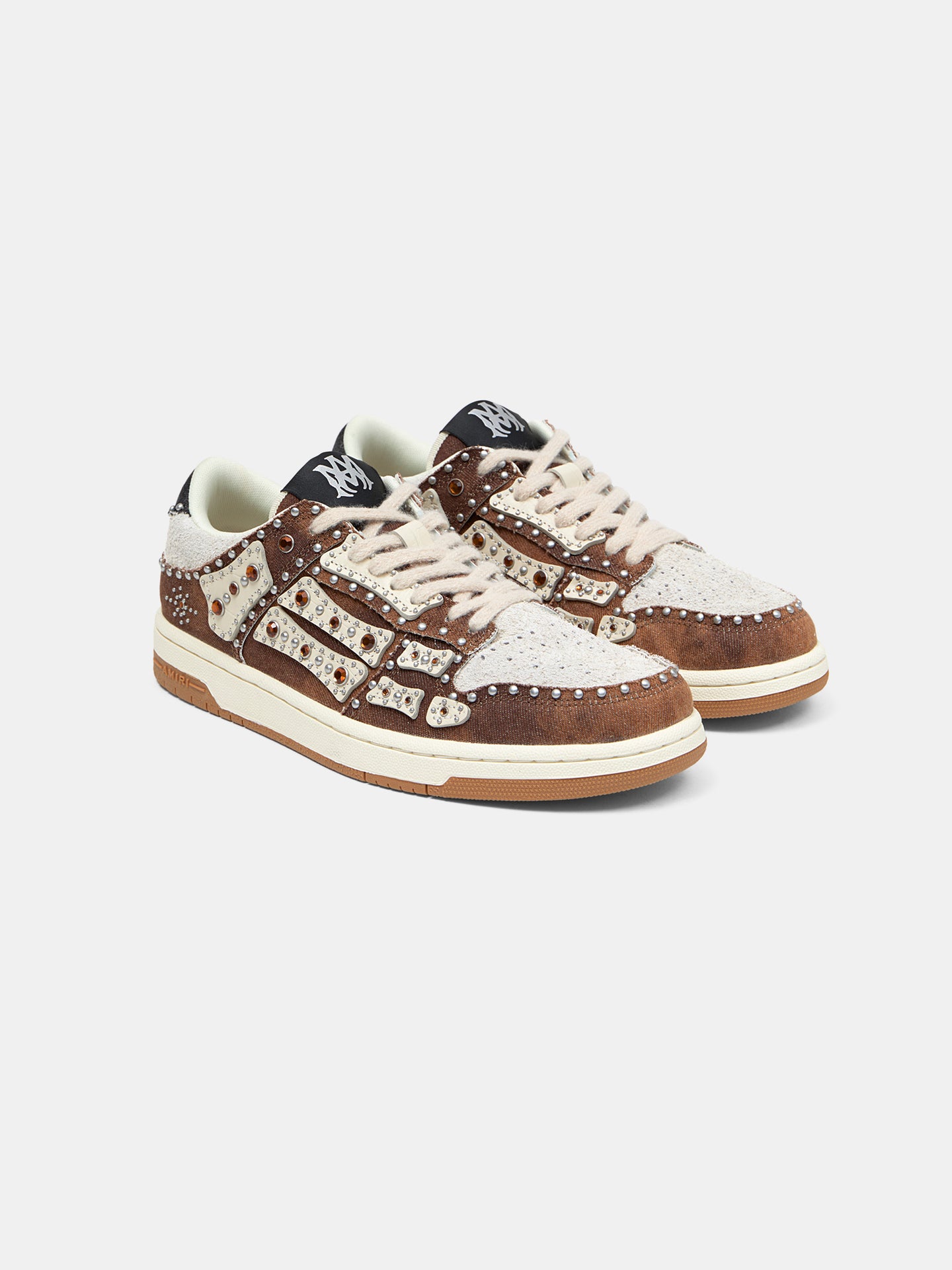 STUD SKEL TOP LOW - Marrón Oscuro