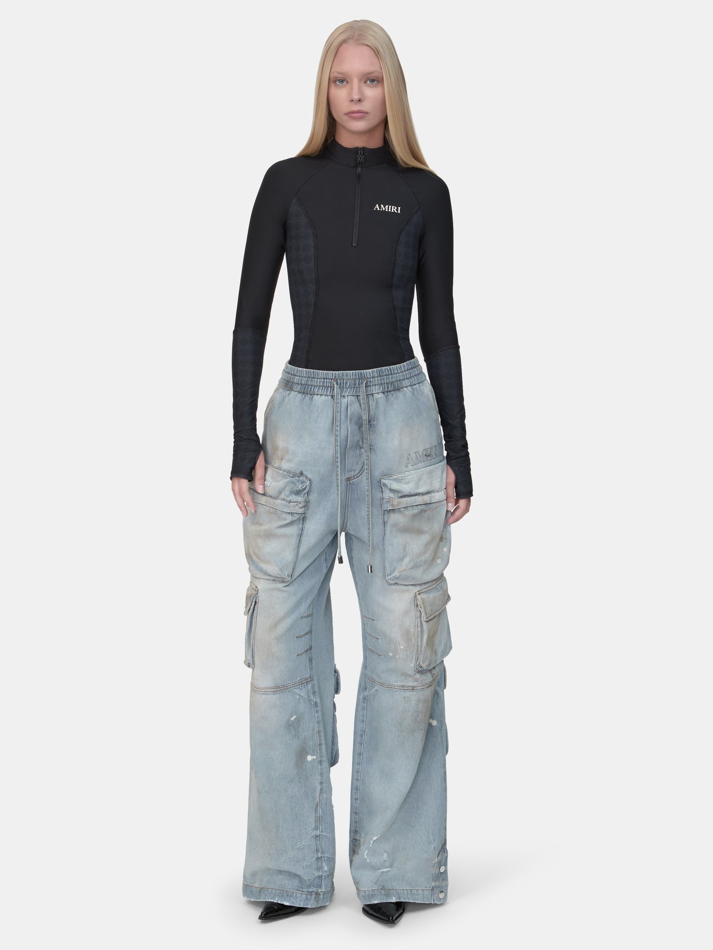 MUJER - JEAN DE CARGA PARA MUJER - Azul Antiguo Perfecto