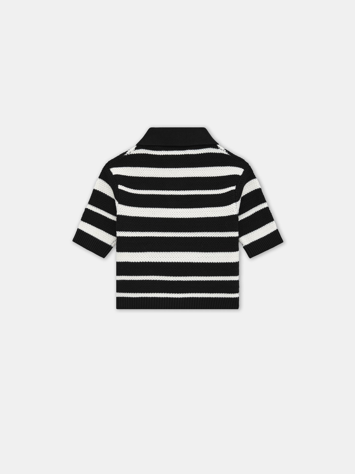 MUJER - POLO MANGA CORTA ESTAMPADO MA - Negro