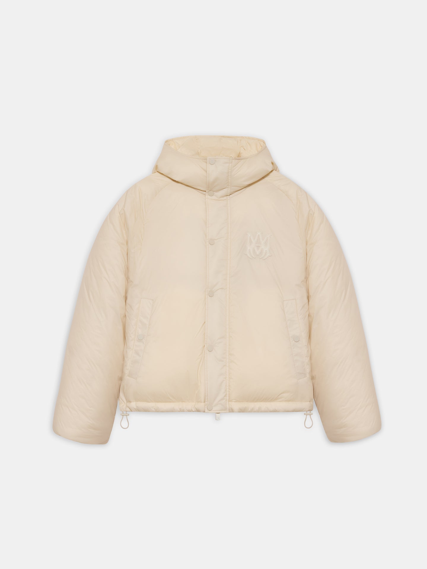 CHAQUETA DE PLUMAS CON CAPUCHA AMIRI - Alabastro