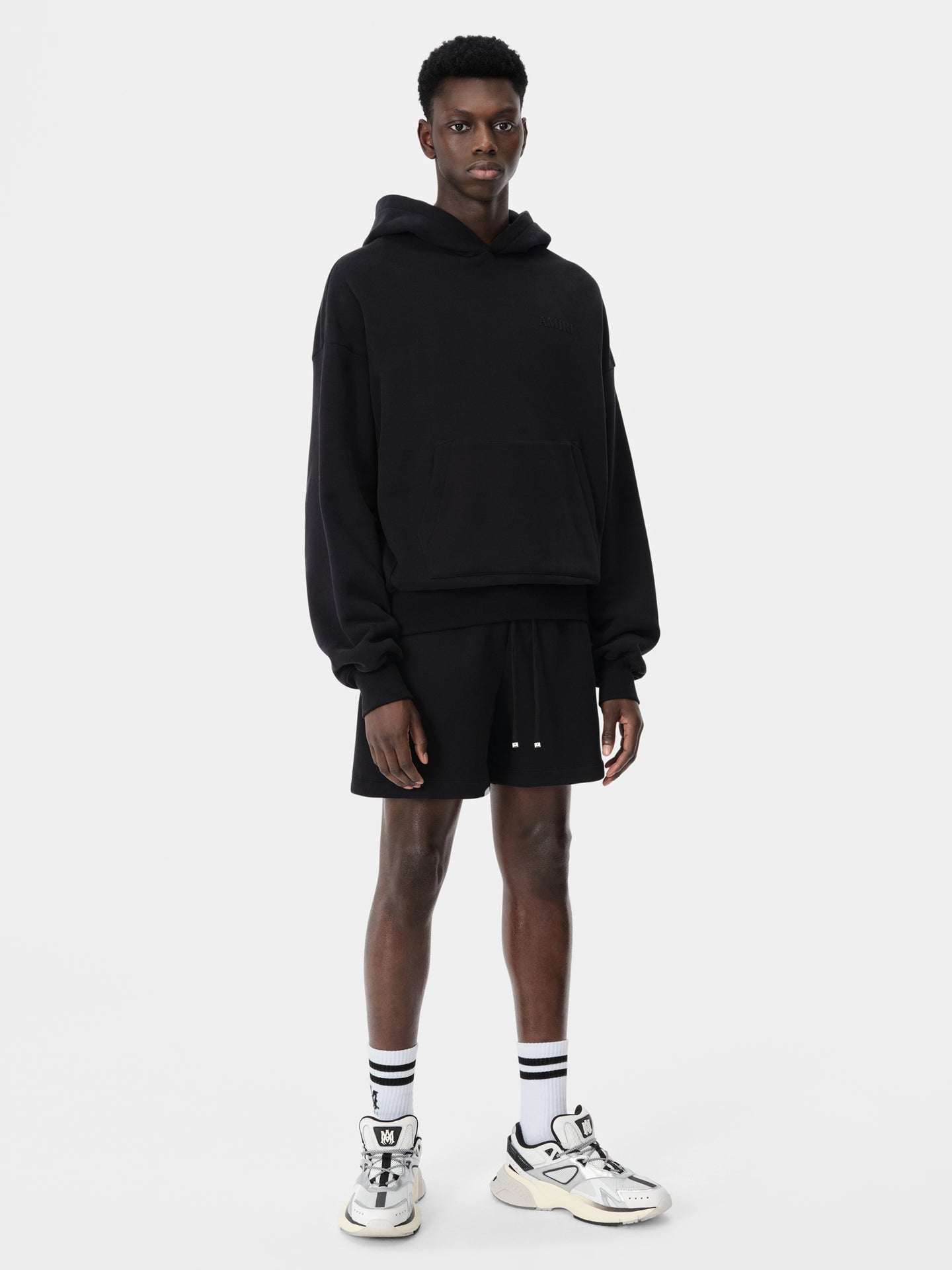 CHALECO AMIRI DE CUELLO ALTO EXTRA GRANDE - Negro