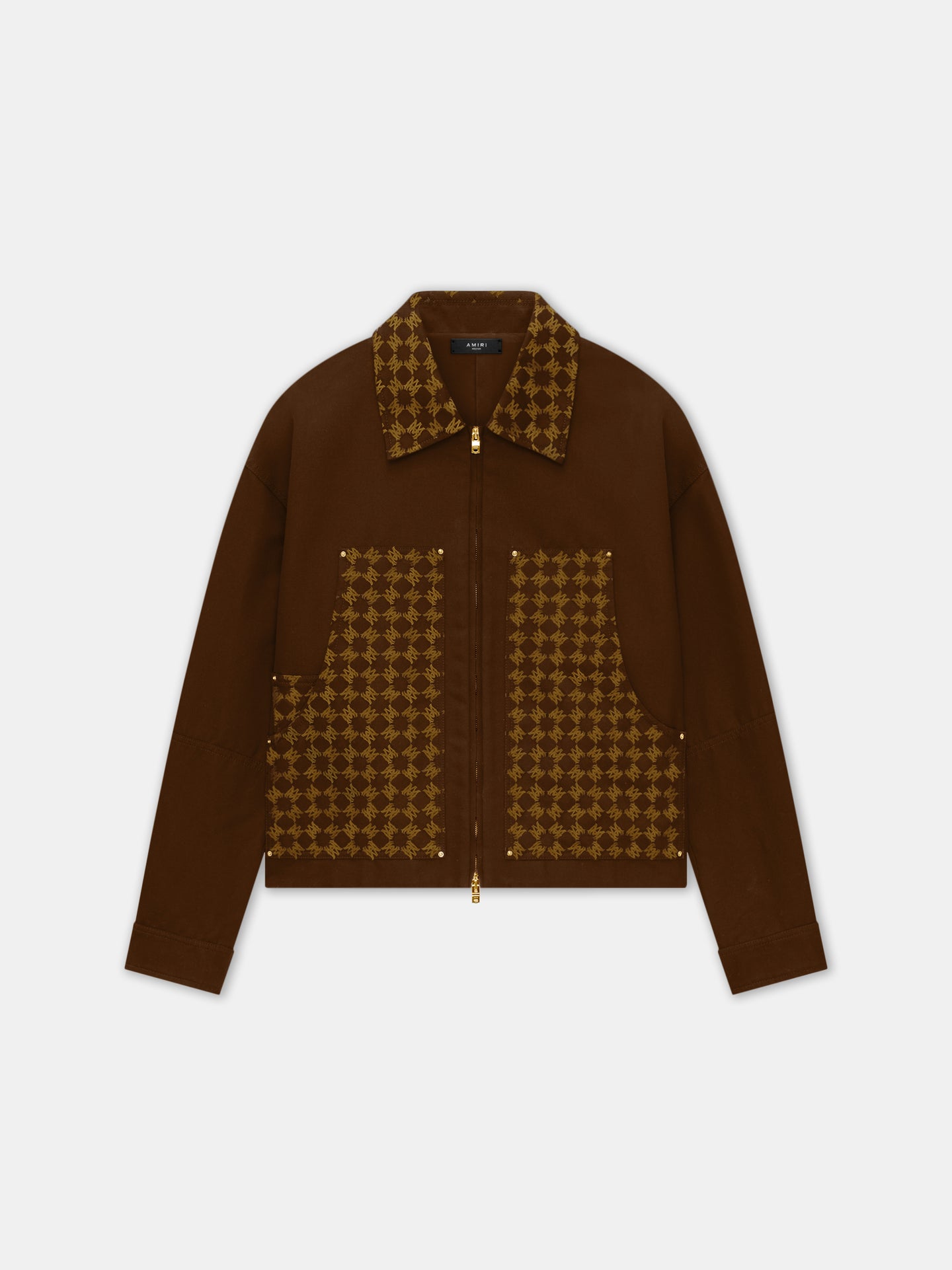 CHAQUETA DE TRABAJO MA QUAD JACQUARD - Marrón Oscuro