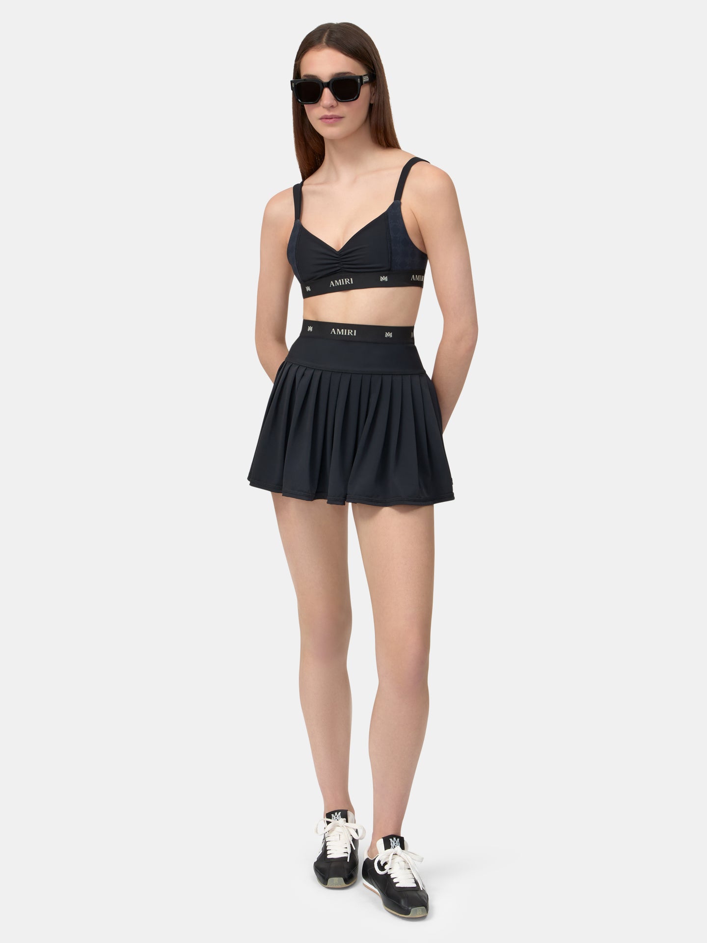 MUJER - MINI FALDA PLISADA MA QUAD - Negro