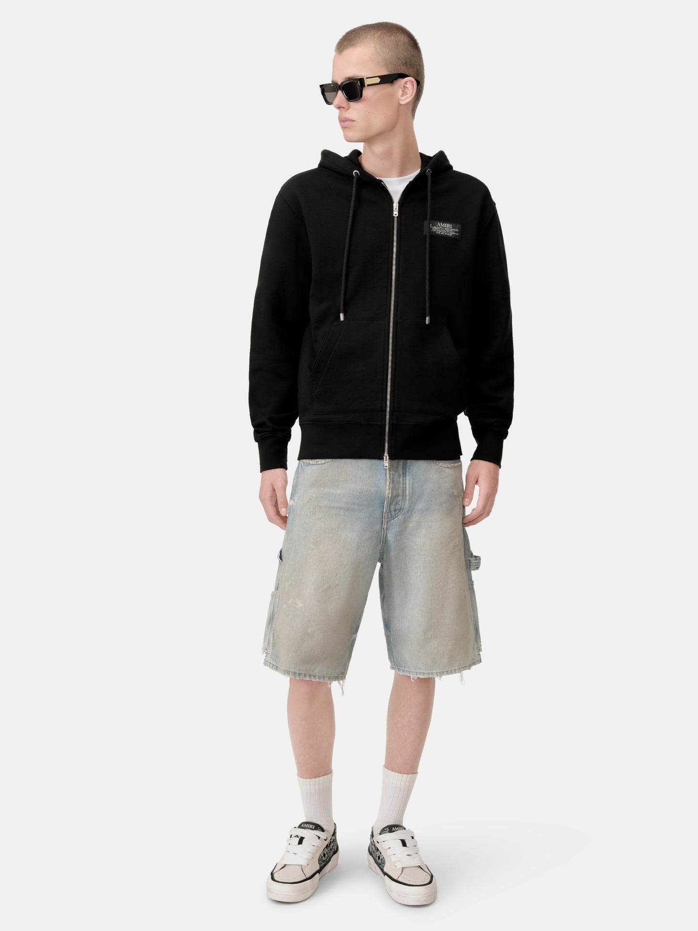 AMIRI SPIRIT ZIP HOODIE - Negro