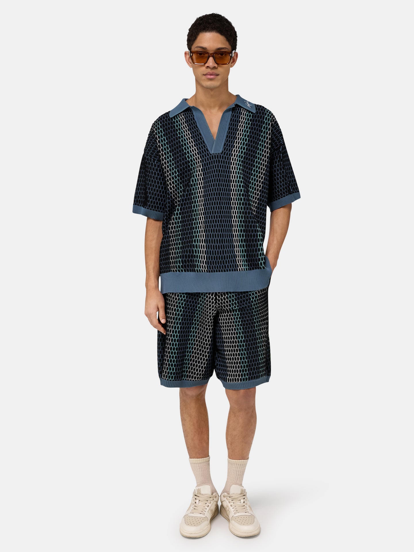 POLO ESTAMPADO - Azul