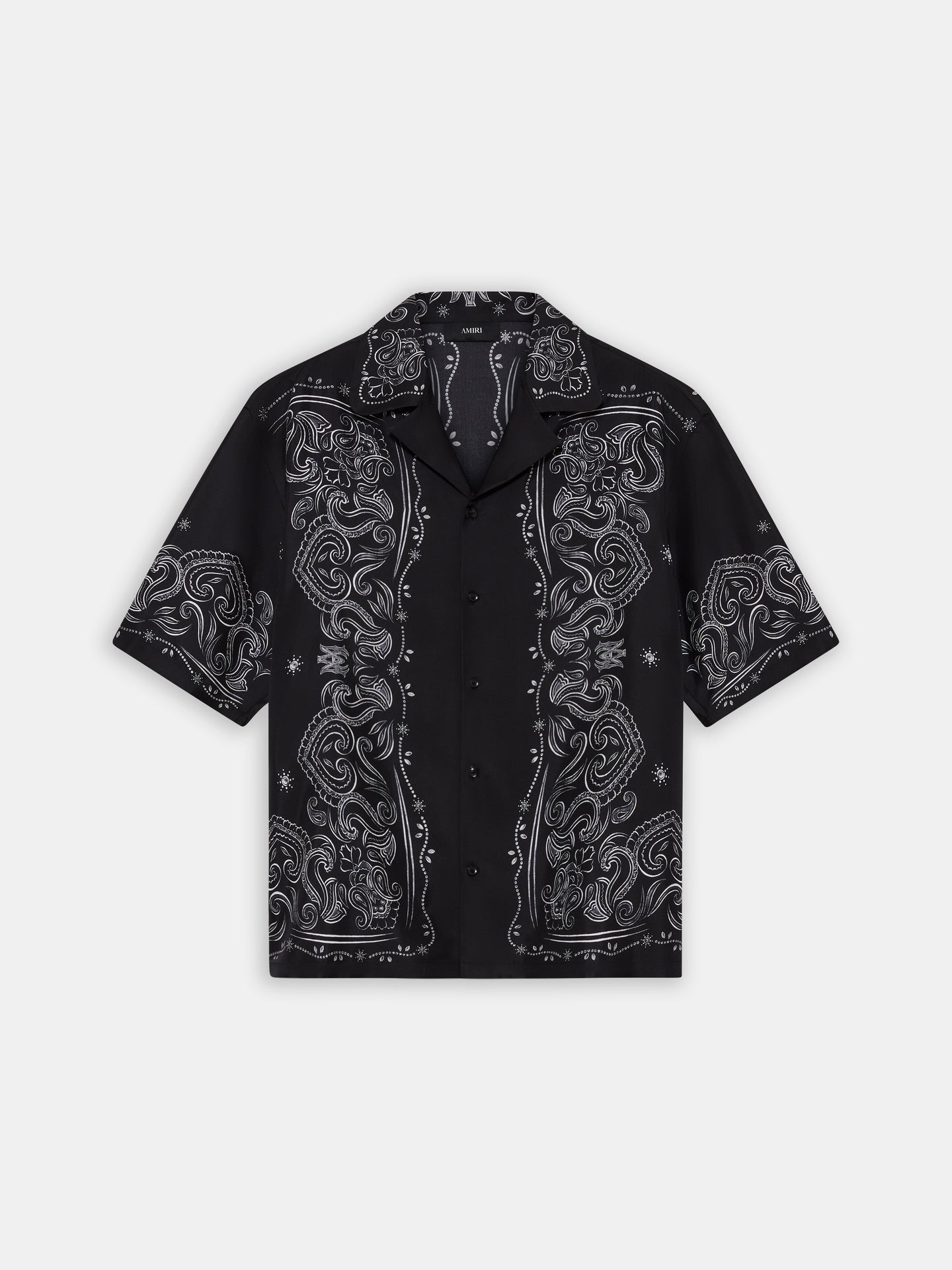 CAMISETA DE BANDANA PINTADA DE TALLA GRANDE PARA BOWLING - Negro