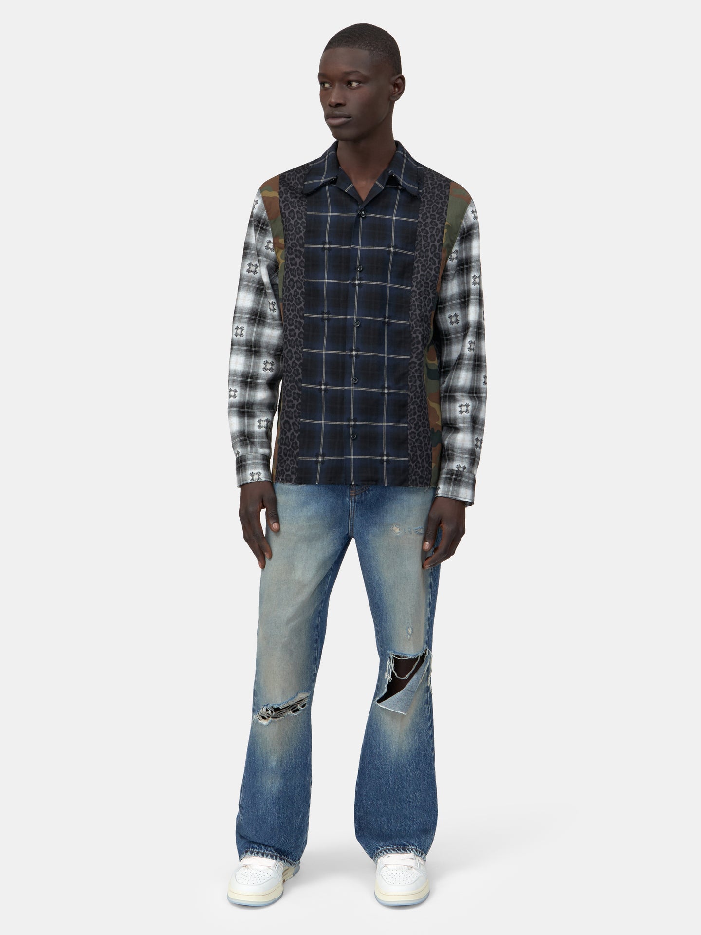 SPLICED MA QUAD FLANNEL - Azul Nocturno