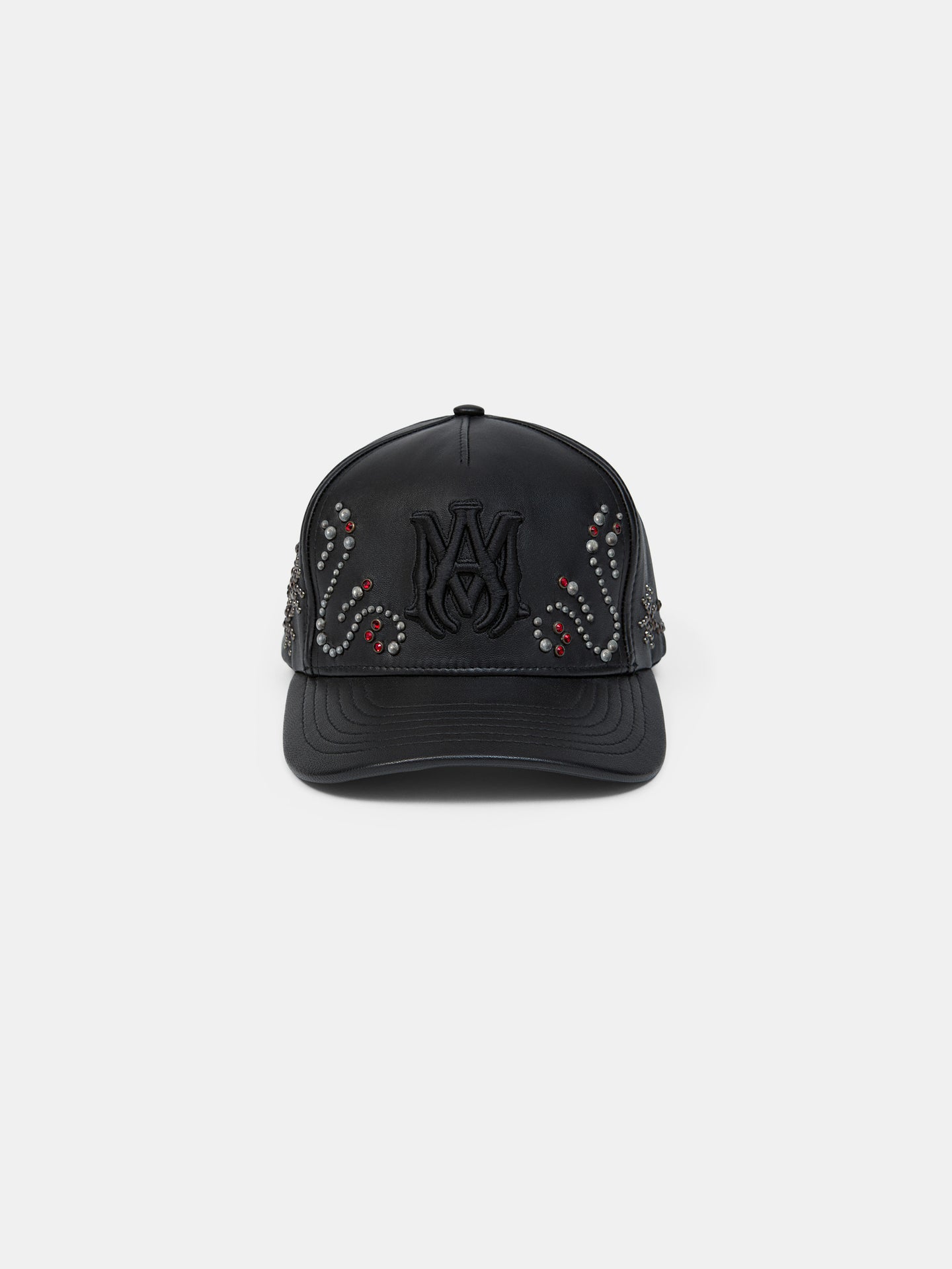 GORRO DE CUERO MA STUD - Negro