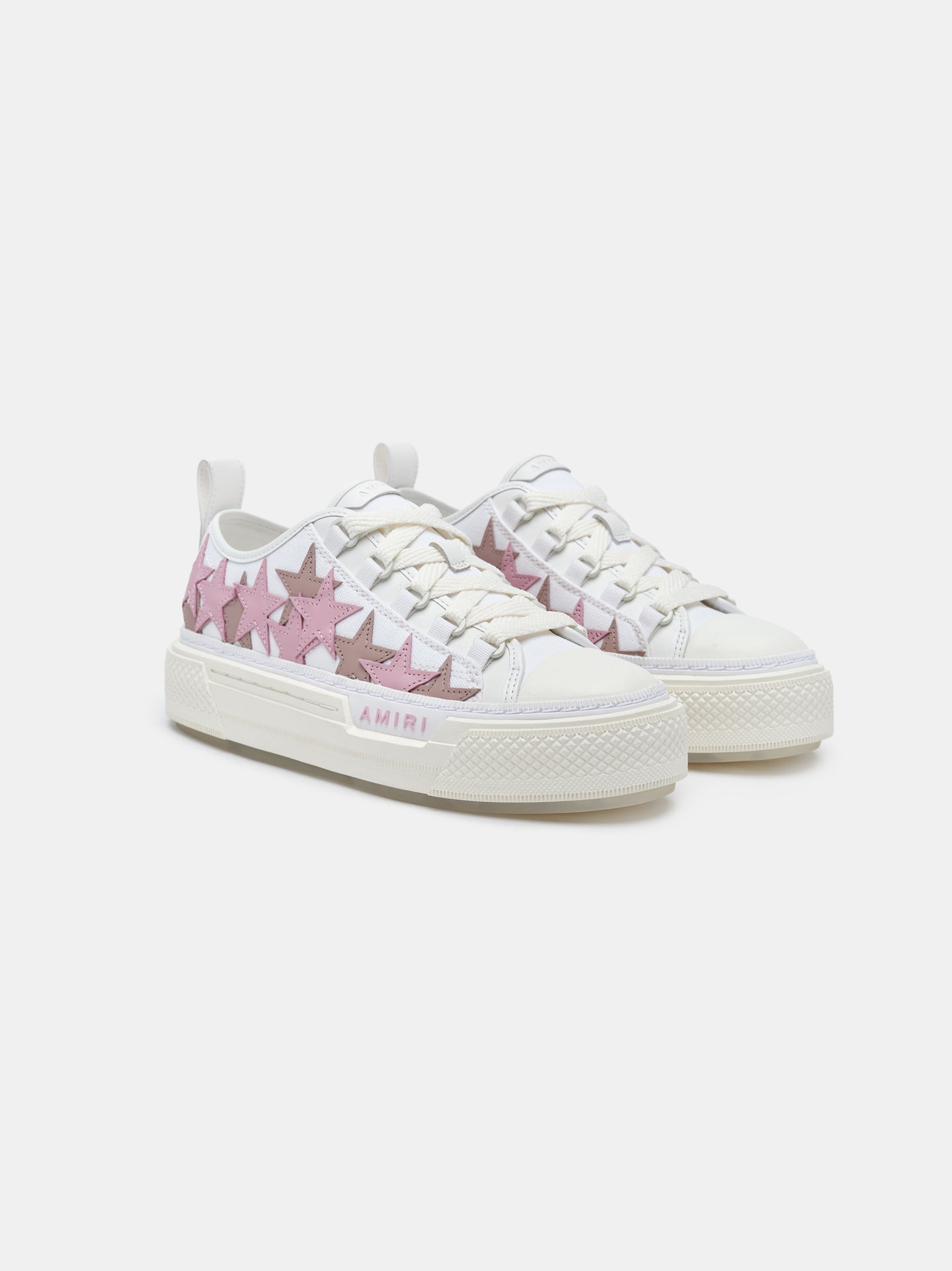 MUJER - WOMEN'S STARS COURT LOW - BLANCO/ROSADO