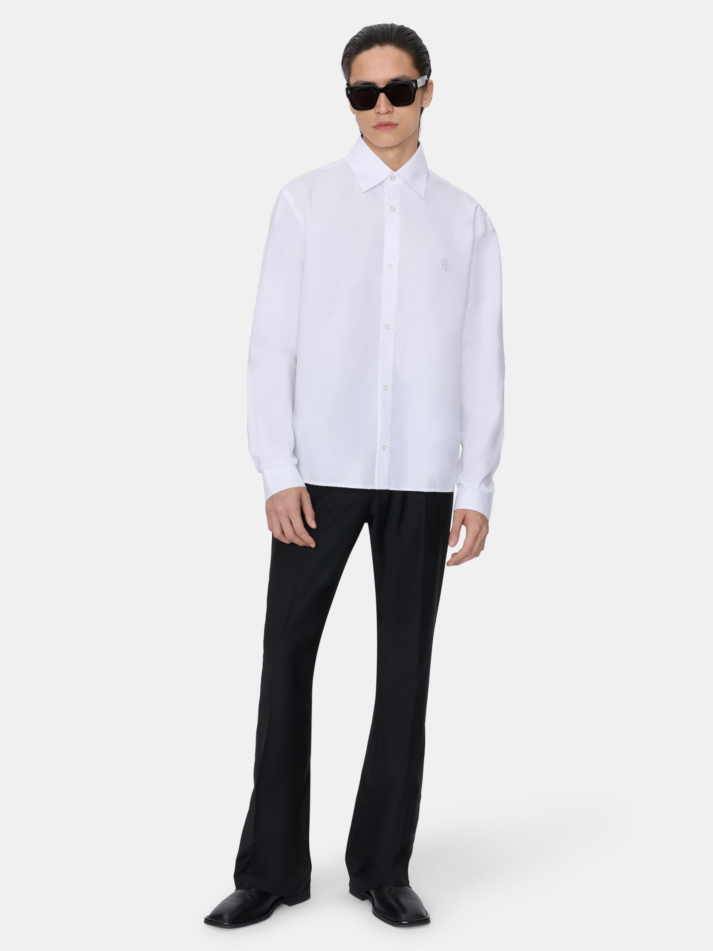 CAMISA DE TRAJE EN POPLIN - Blanco