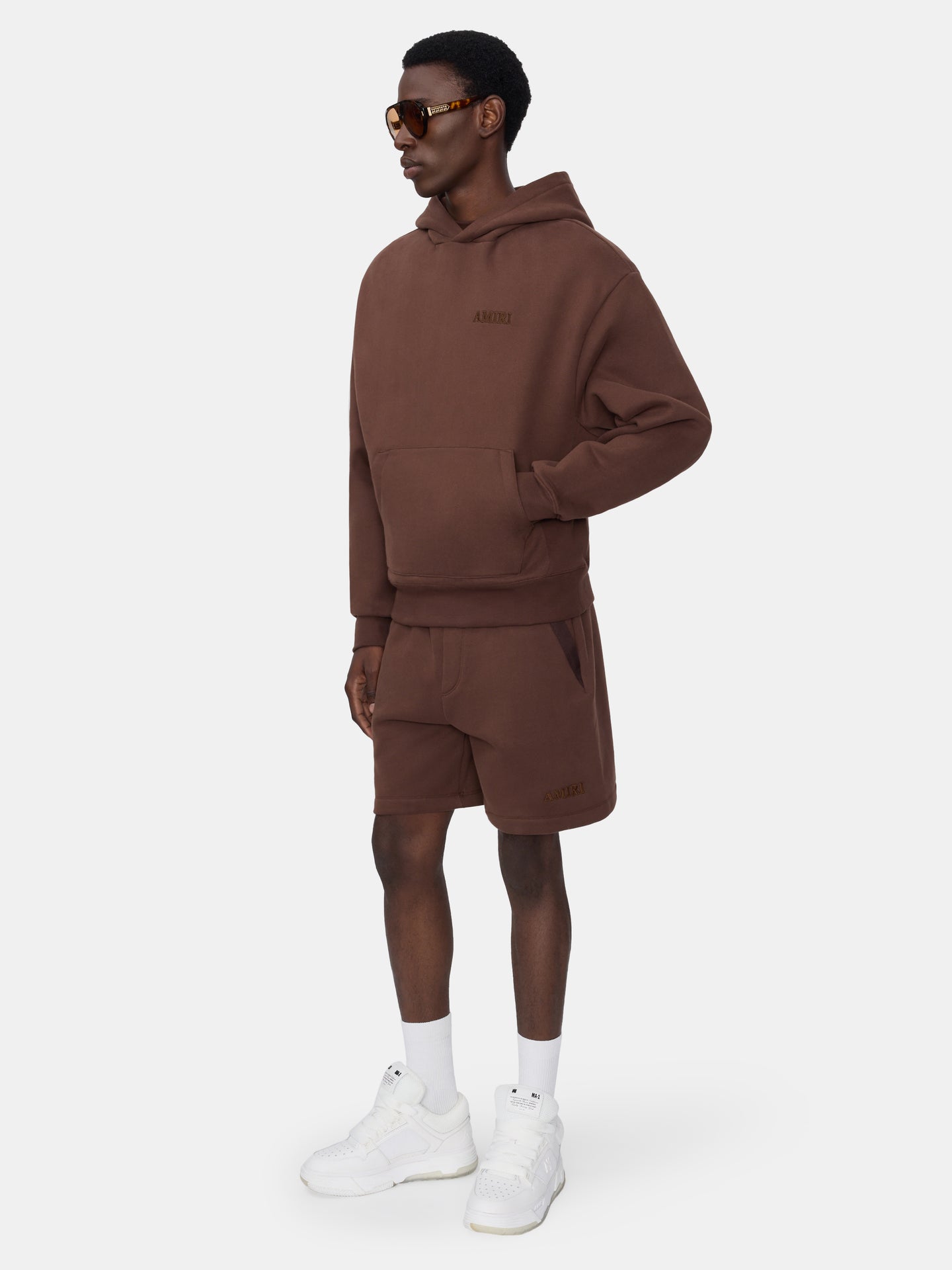 AMIRI OVERSIZED HOODIE - MARRÓN NUTRIA