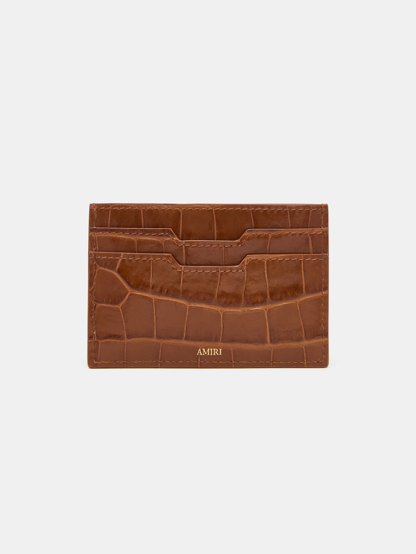 PORTA TARJETAS ESTAMPADO CON TEXTURA DE CROCODILO - MALTA