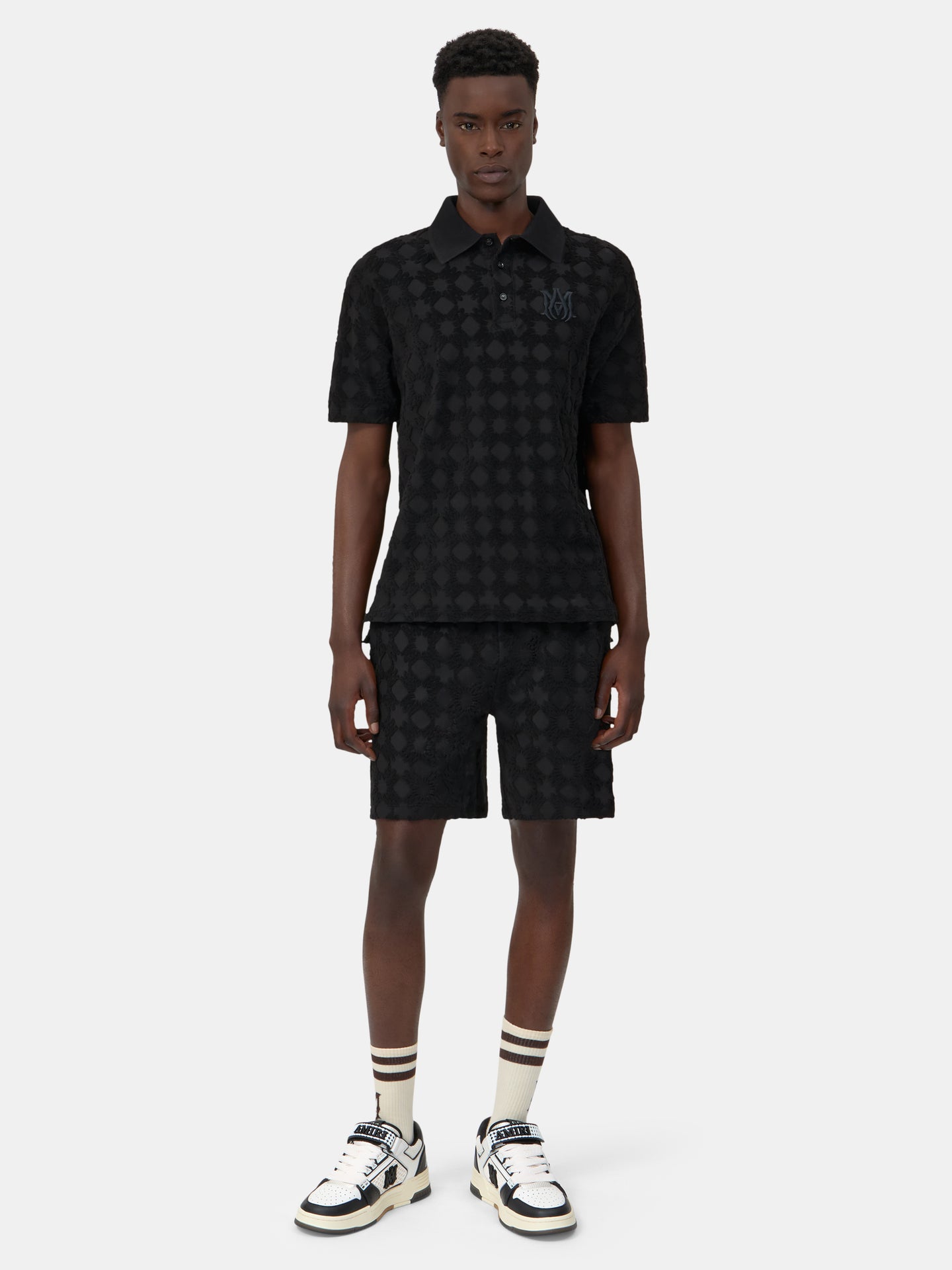 POLO DE TOALLA MA QUAD - Negro