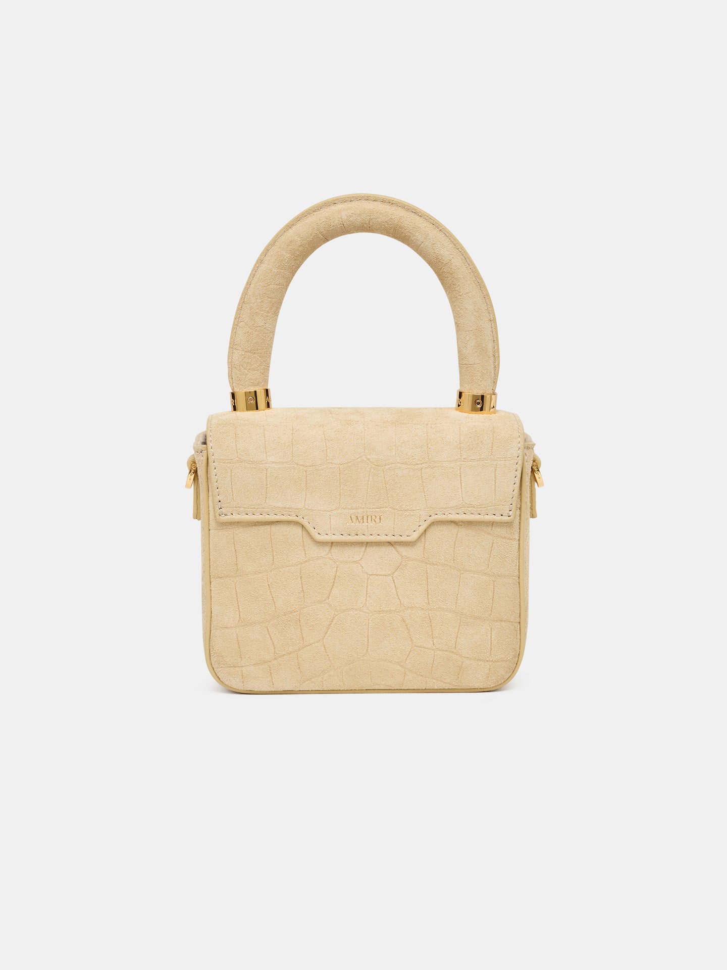 MUJER - BOLSO MICRO MA DE CUERO CON EFECHO DE CROCODILO - TAUPE