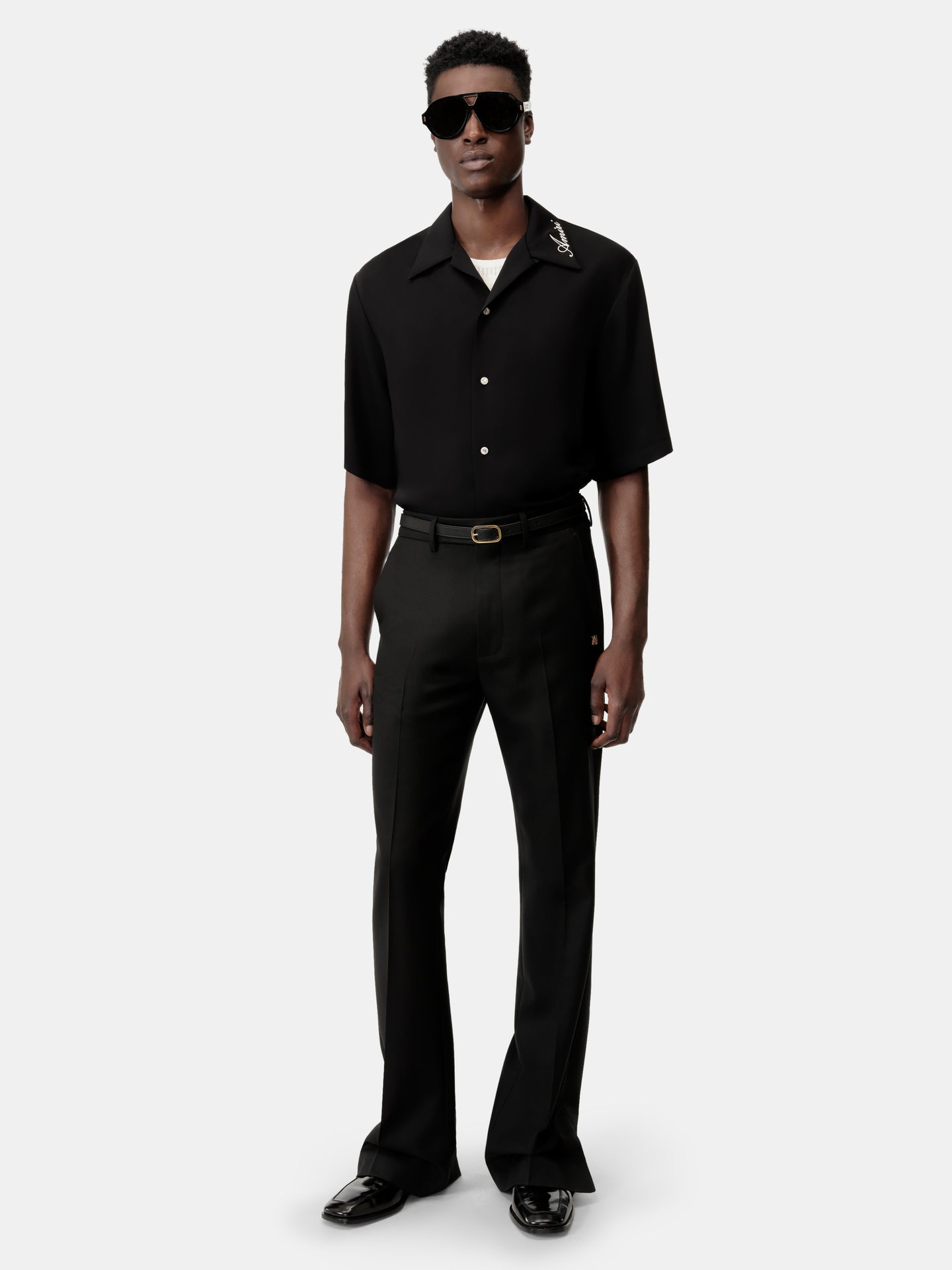 CAMISA AMIRI CAMP - Negro