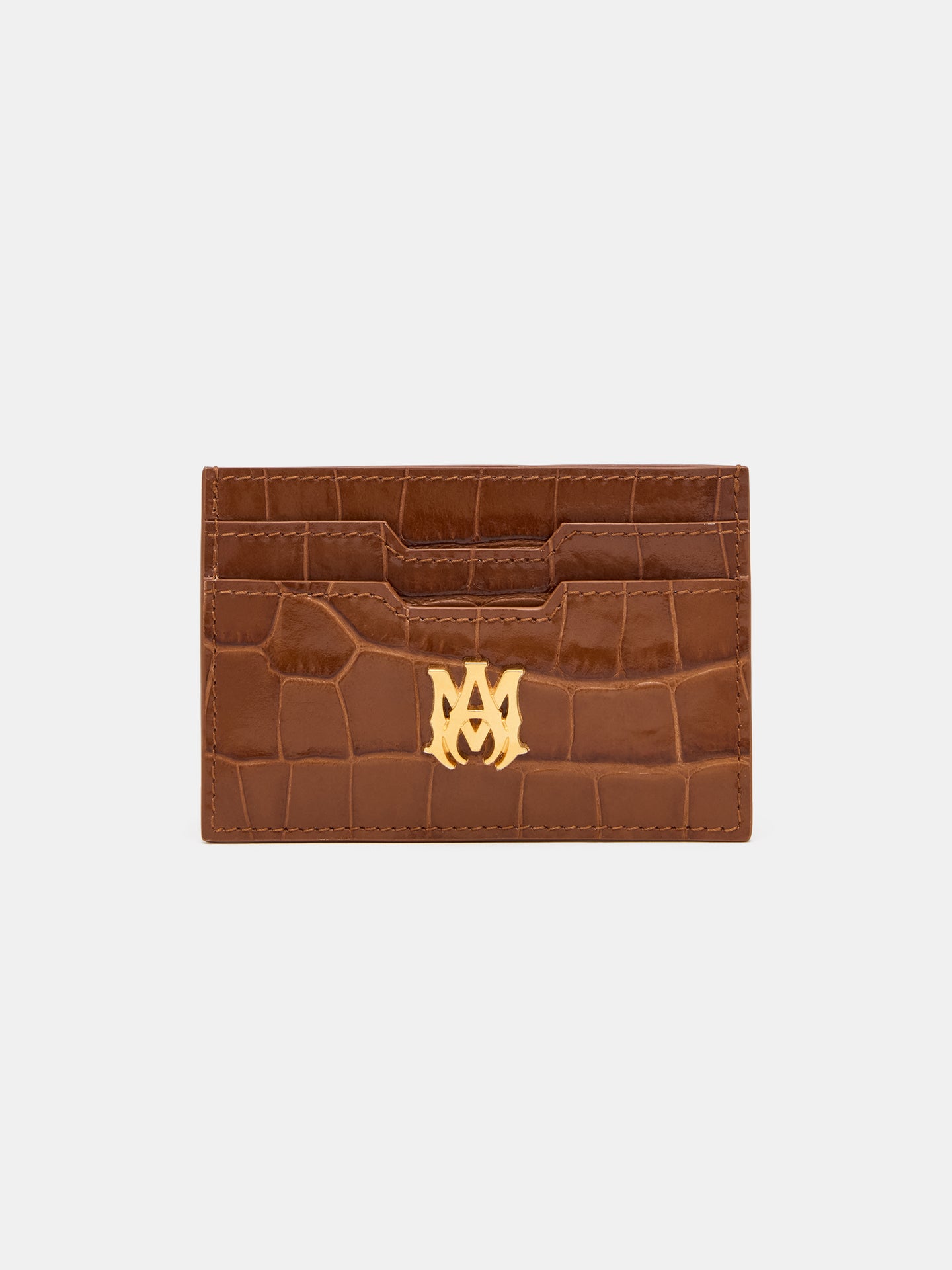 PORTA TARJETAS ESTAMPADO CON TEXTURA DE CROCODILO - MALTA
